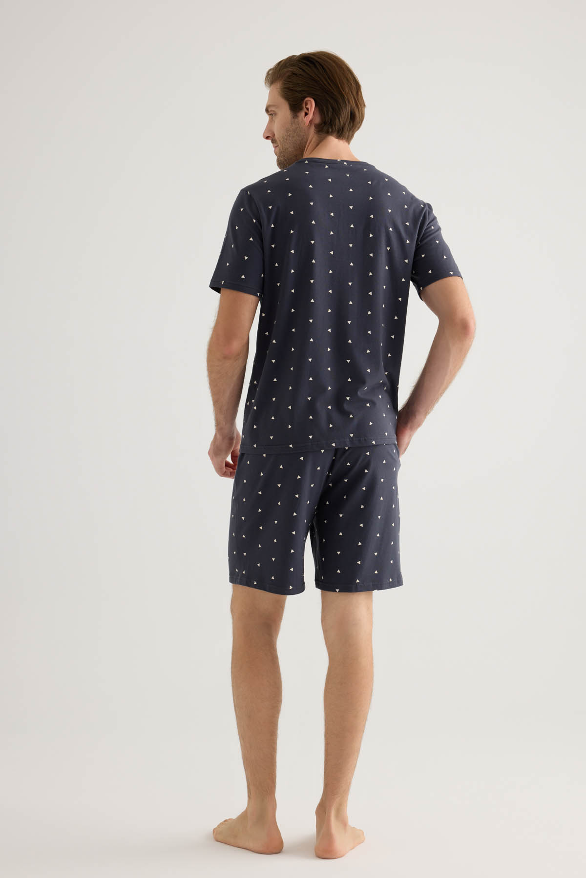 Erkek Pamuklu Cepli Şort Pijama Altı