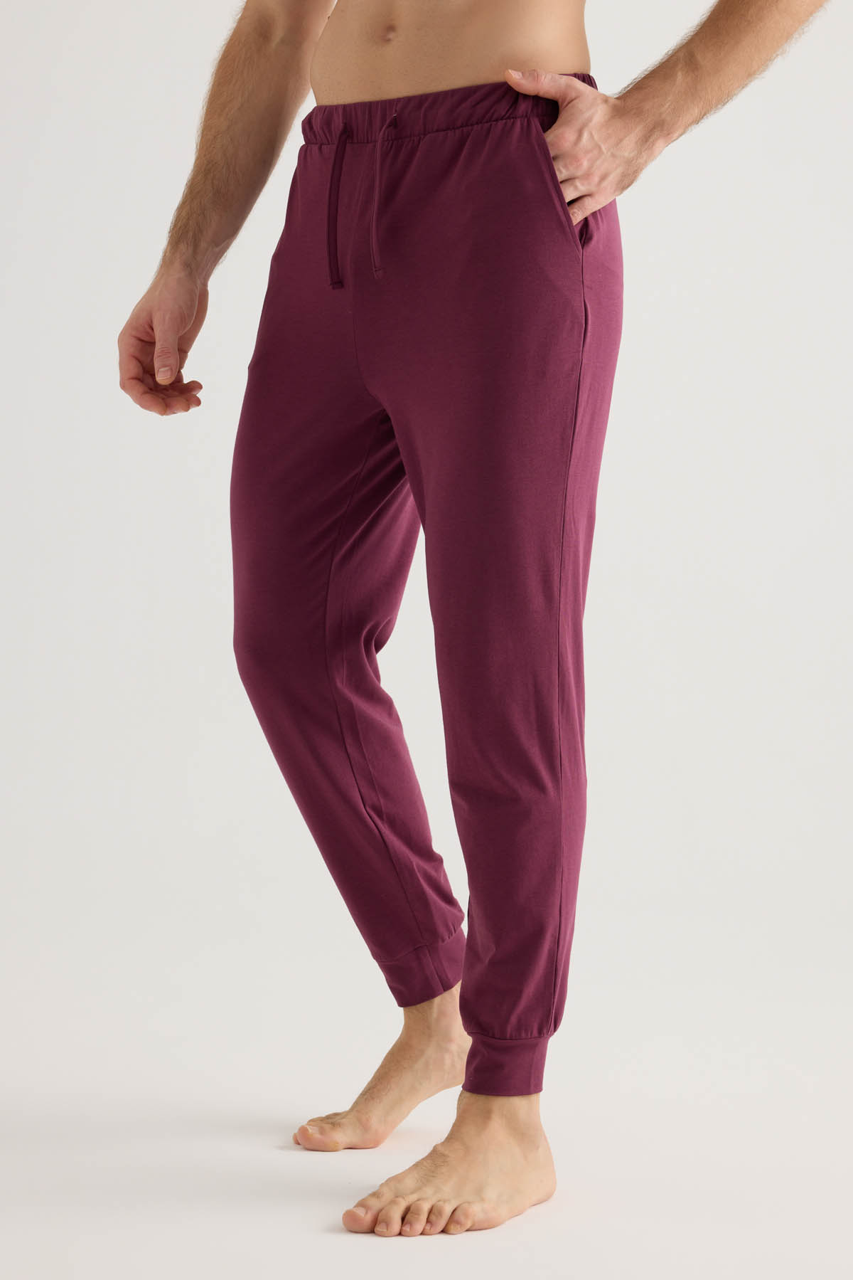 Erkek Pamuklu Cepli Uzun Pijama Altı