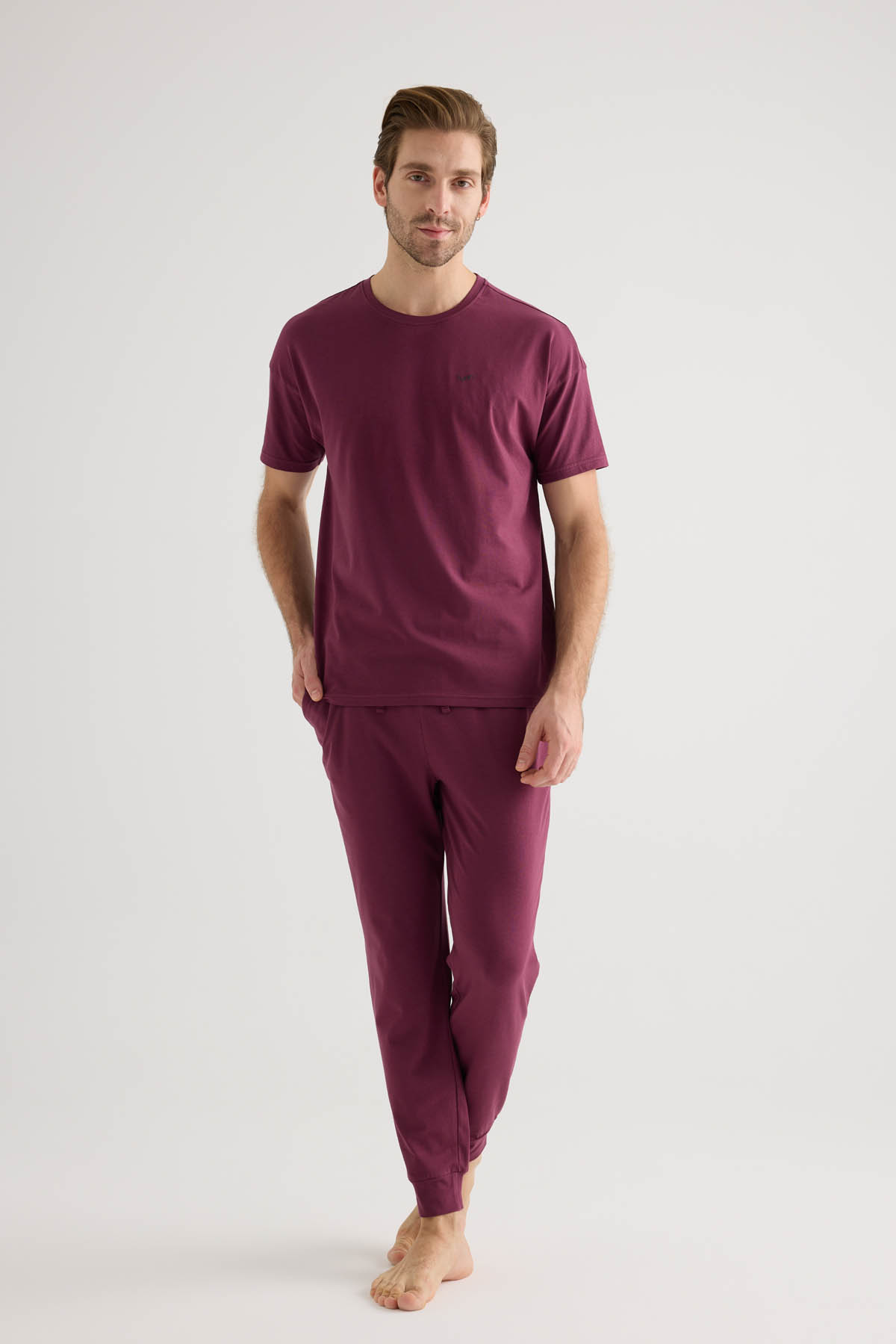 Erkek Pamuklu Cepli Uzun Pijama Altı
