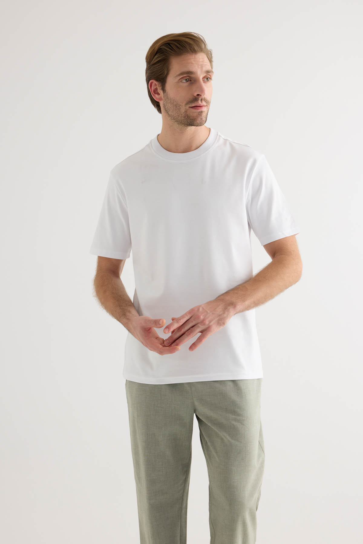 Erkek Pamuklu Kısa Kollu T-shirt