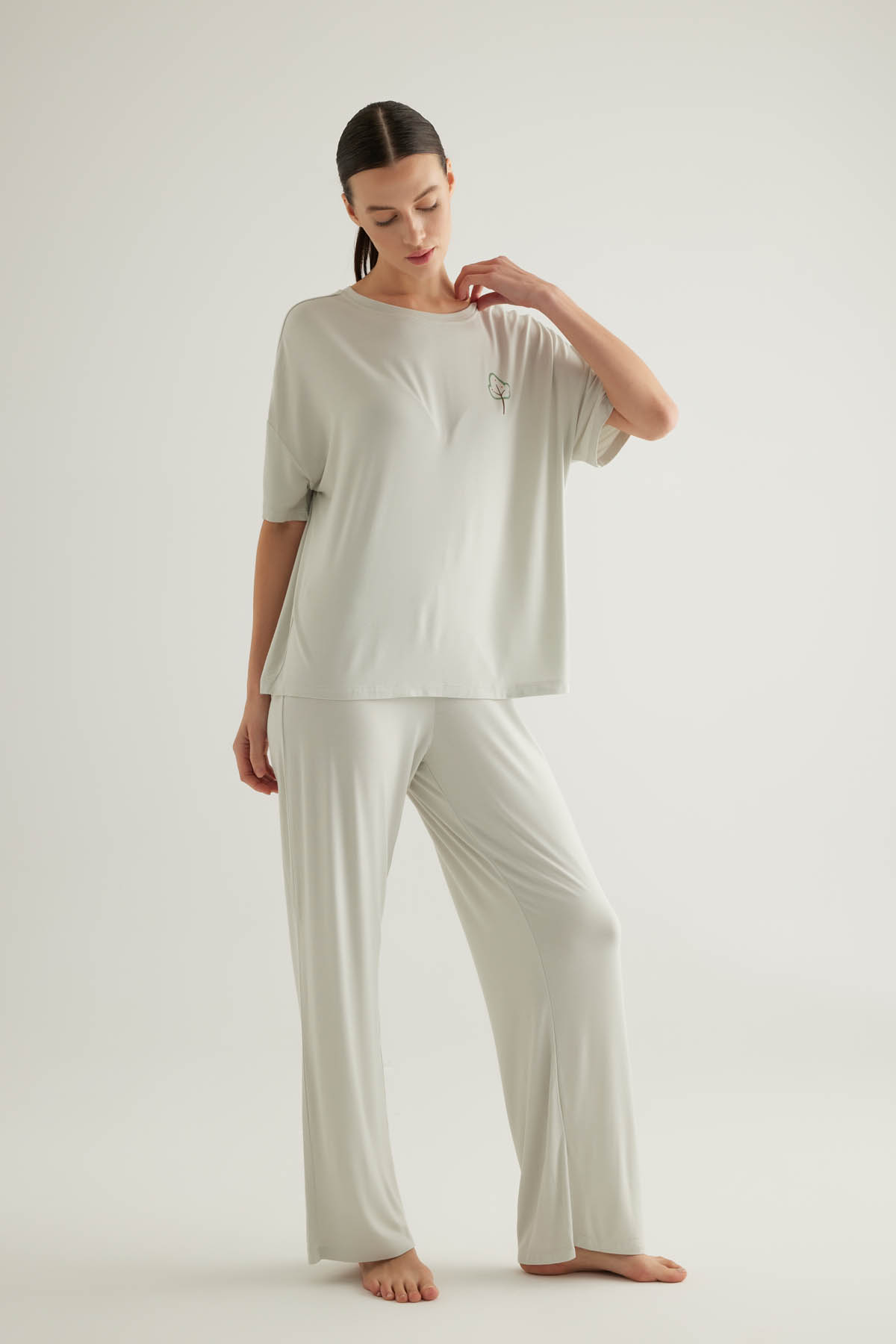 Kadın Viscose Uzun Pijama Altı