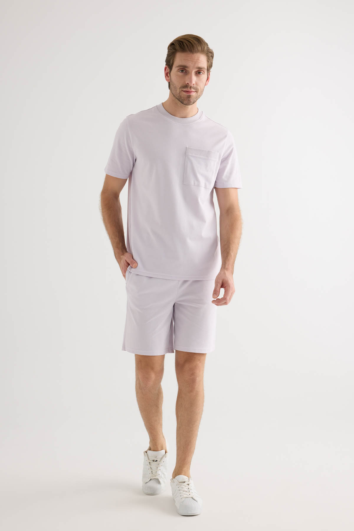 Erkek Pamuklu Pique Cepli Kısa Kol T-shirt