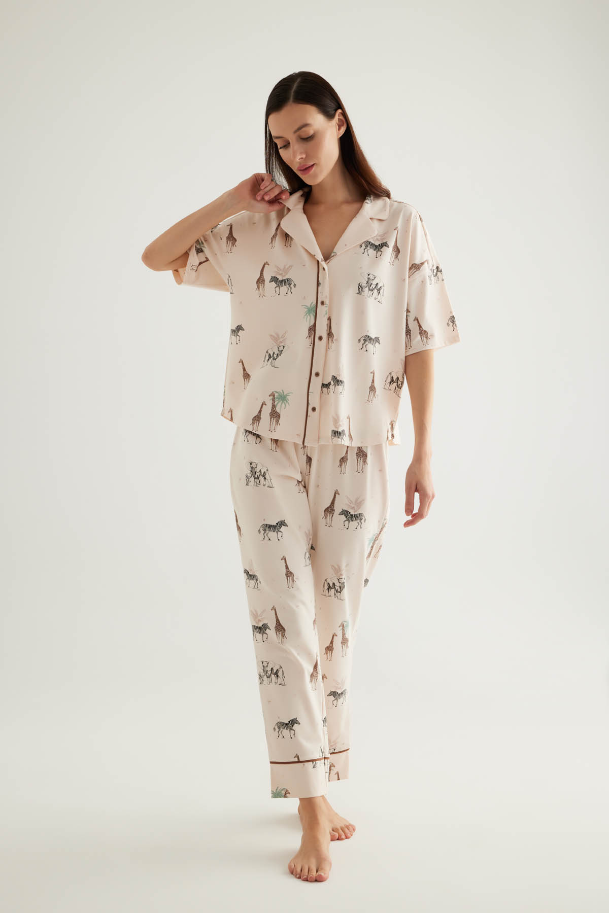 Kadın Pamuklu Uzun Pijama Altı