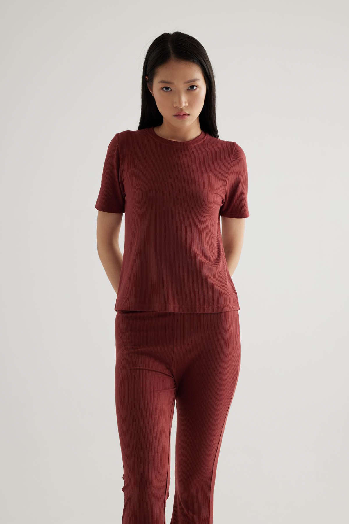 Kadın Modal Kaşkorse Kısa Kollu T-shirt