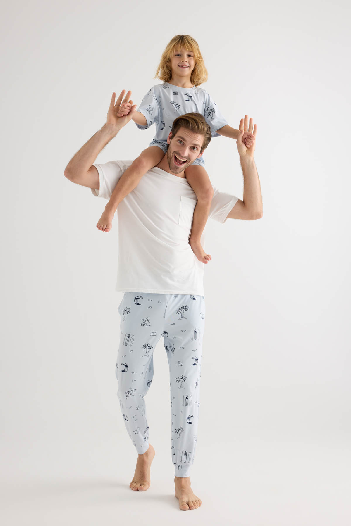 Erkek Çocuk Pamuklu Kısa Kollu Şortlu Pijama Takımı