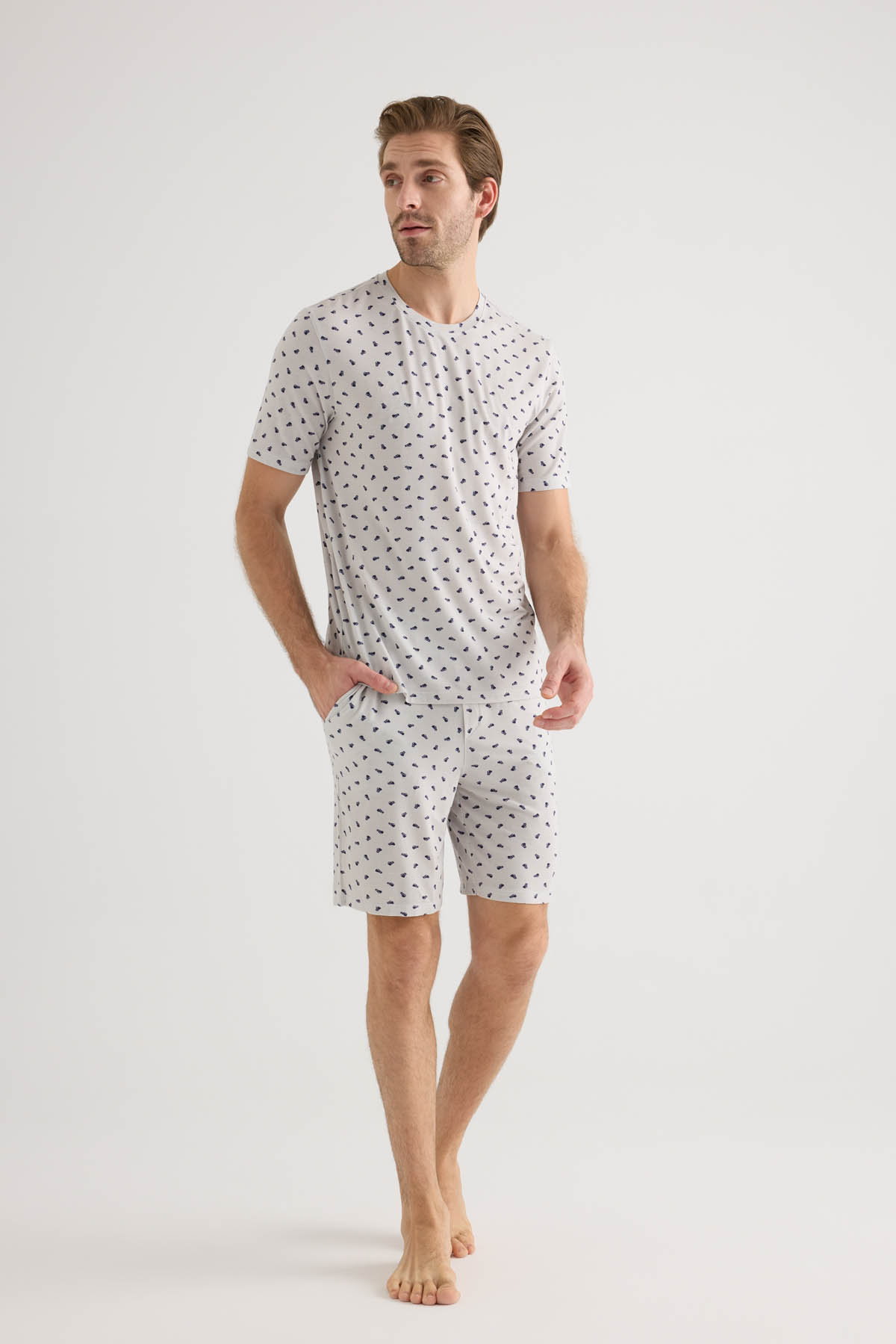 Erkek Modal Cepli Şort Pijama Altı