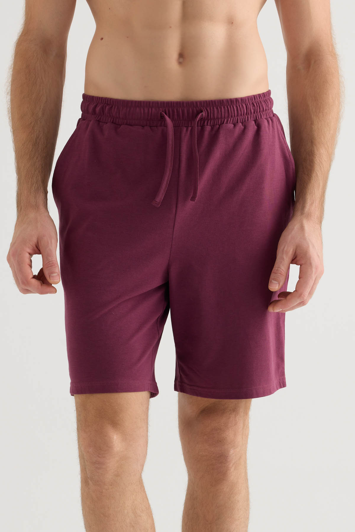 Erkek Pamuklu Cepli Şort Pijama Altı