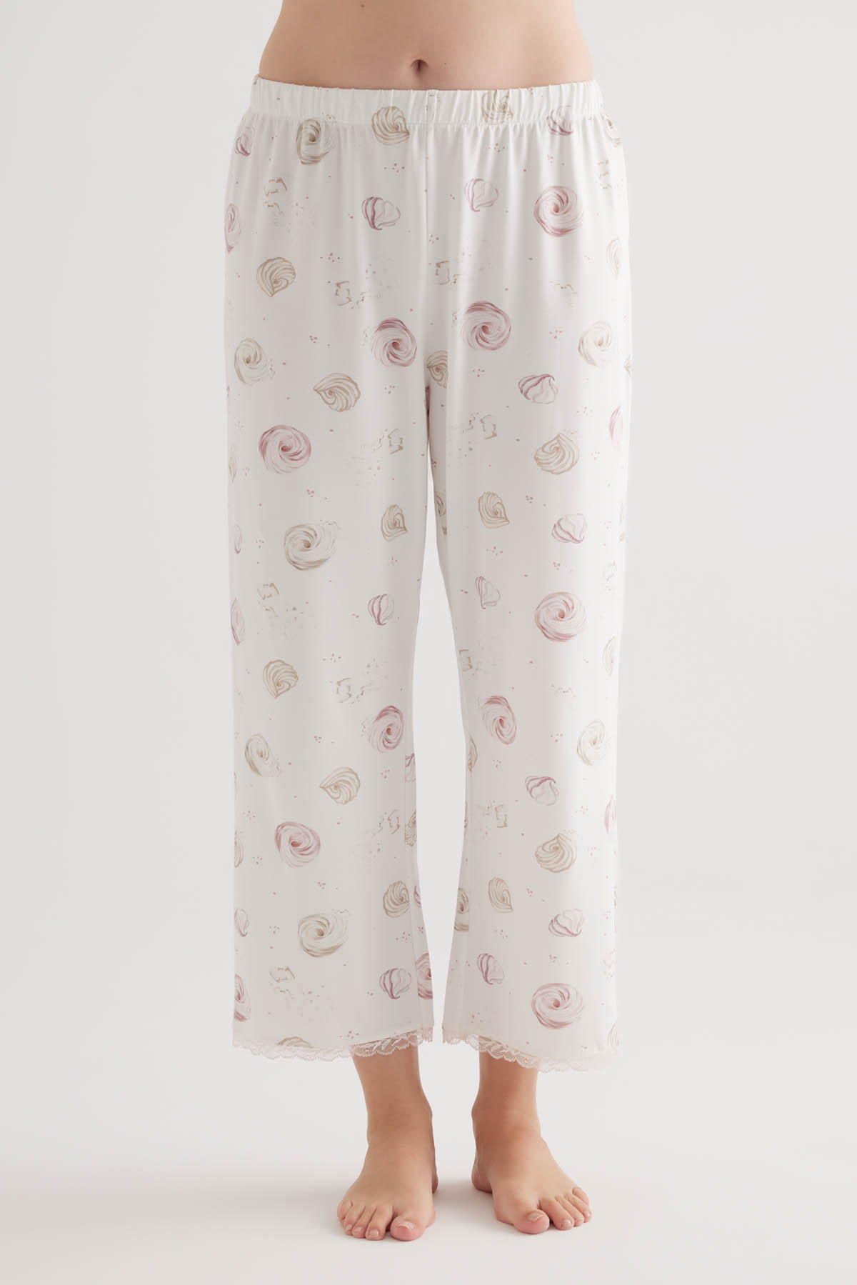 Kadın Plus Size Pamuklu Uzun Pijama Altı