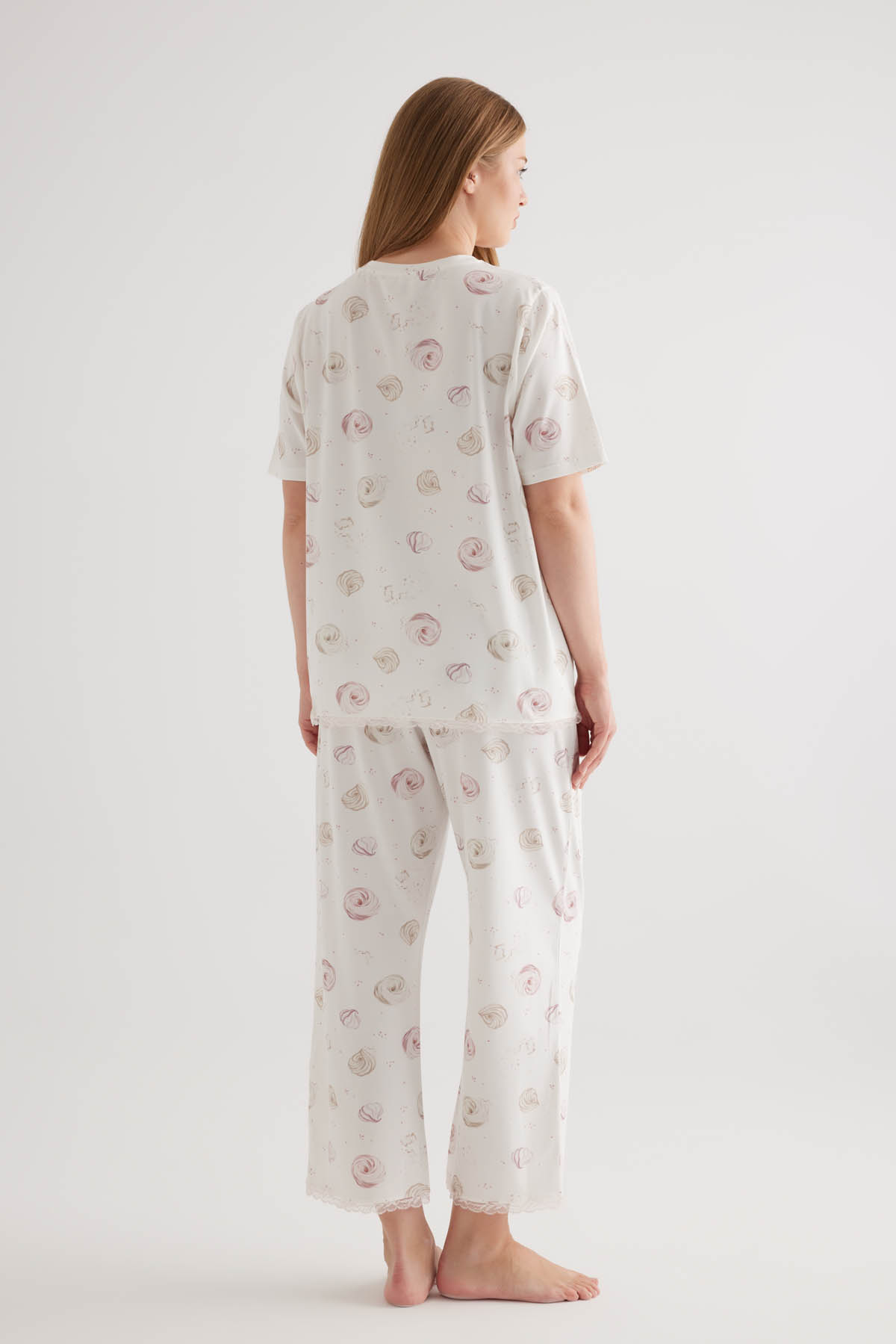 Kadın Plus Size Pamuklu Uzun Pijama Altı
