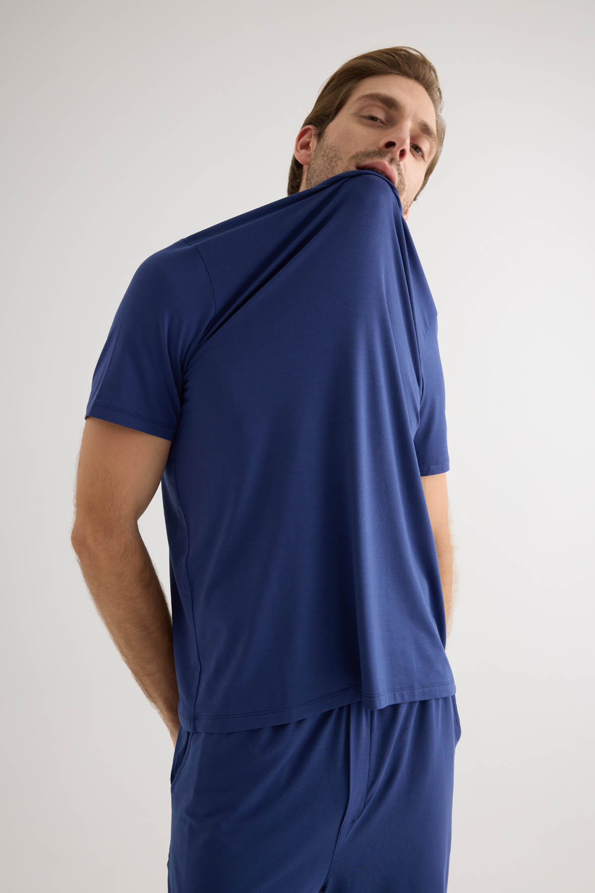 Erkek Modal Kısa Kollu T-shirt
