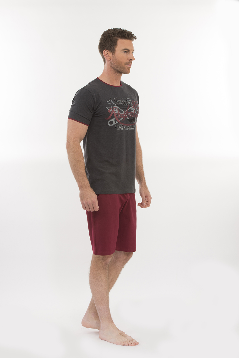 Hays Men Penye Erkek Kısa Kollu Şortlu Pijama Takım
