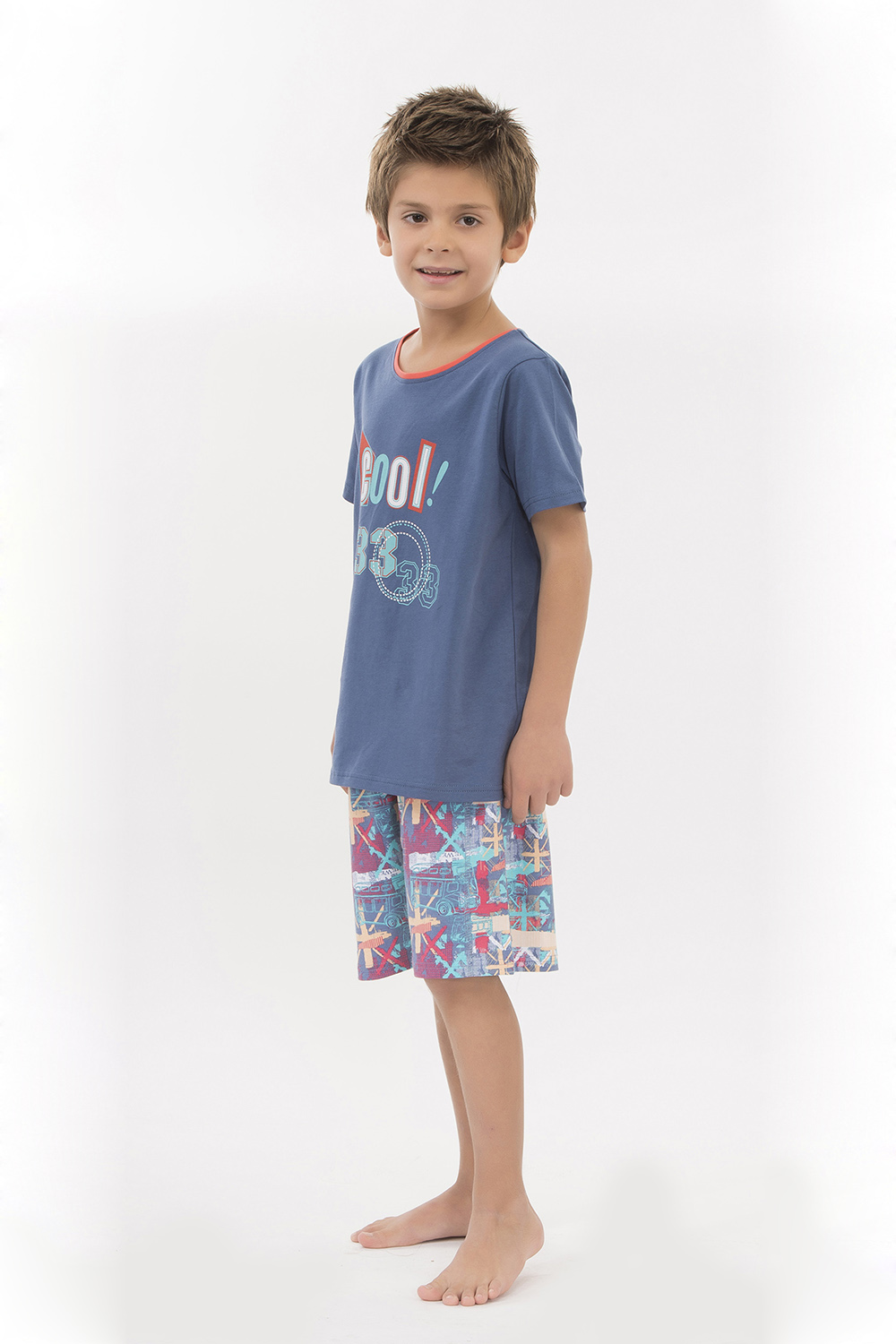 Hays Kids Penye Erkek Çocuk Şortlu Pijama Takımı
