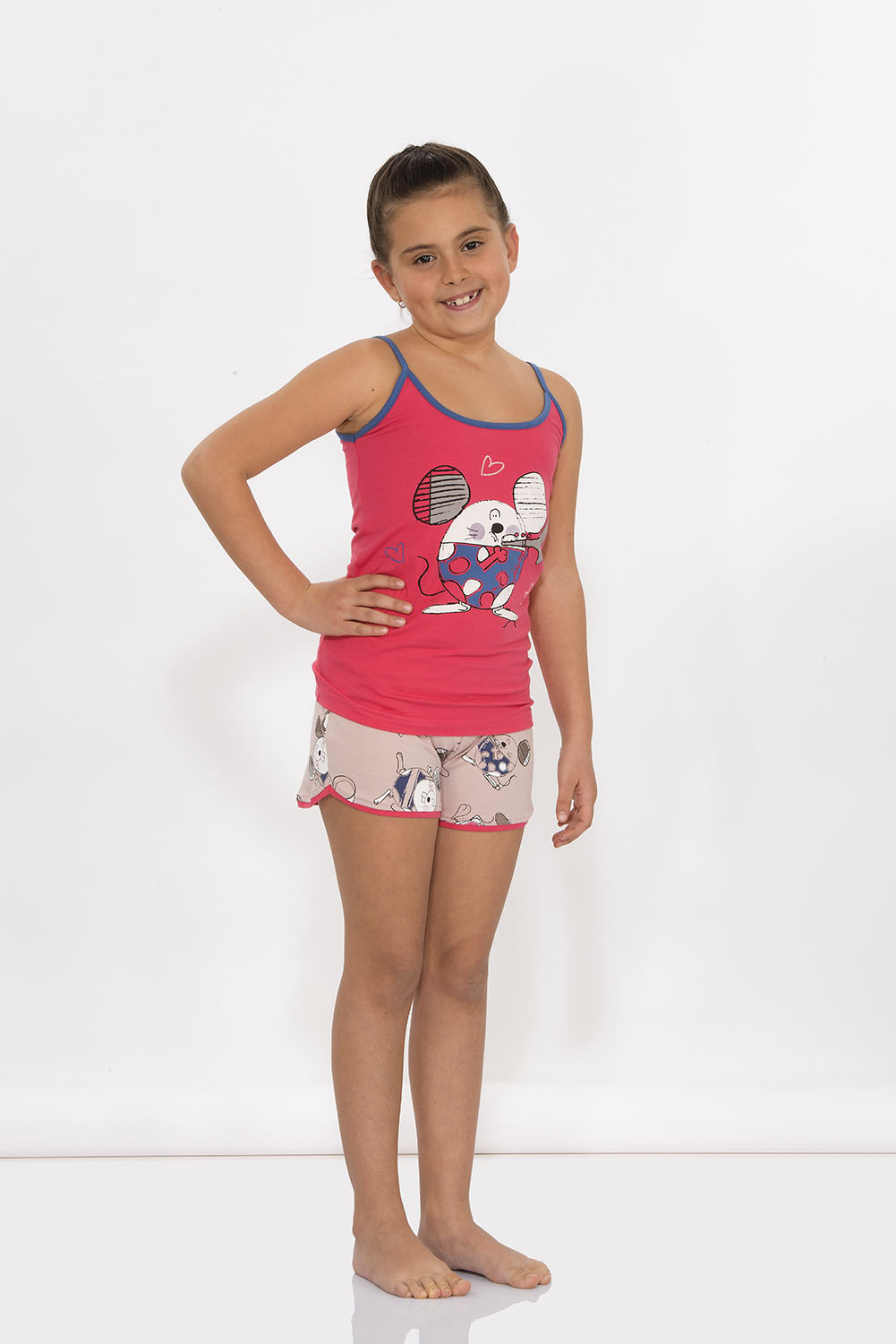 Hays Tria Kız Çocuk Penye Şortlu Pijama Takımı