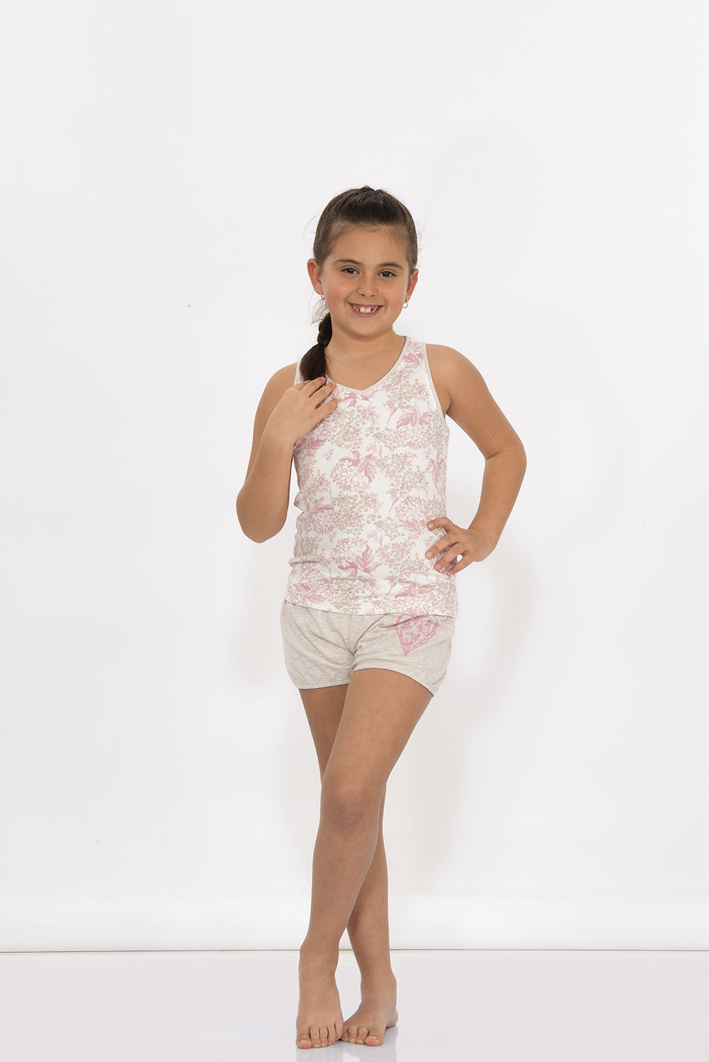 Hays Romana Kız Çocuk Penye Şortlu Pijama Takımı