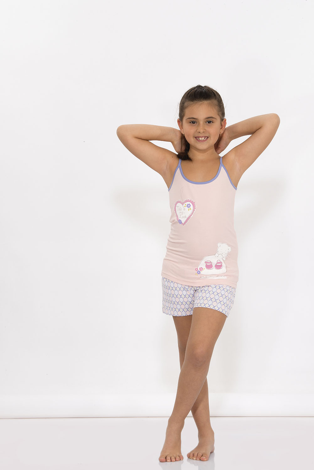 Hays İnfinita Kız Çocuk Penye Şortlu Pijama Takımı