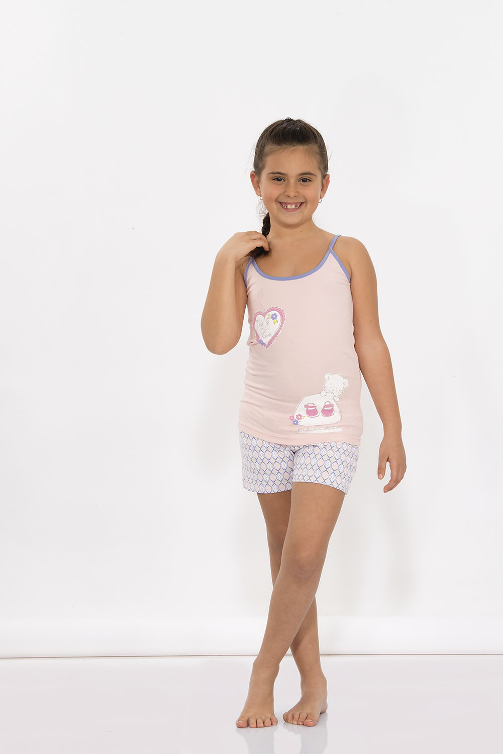 Hays İnfinita Kız Çocuk Penye Şortlu Pijama Takımı