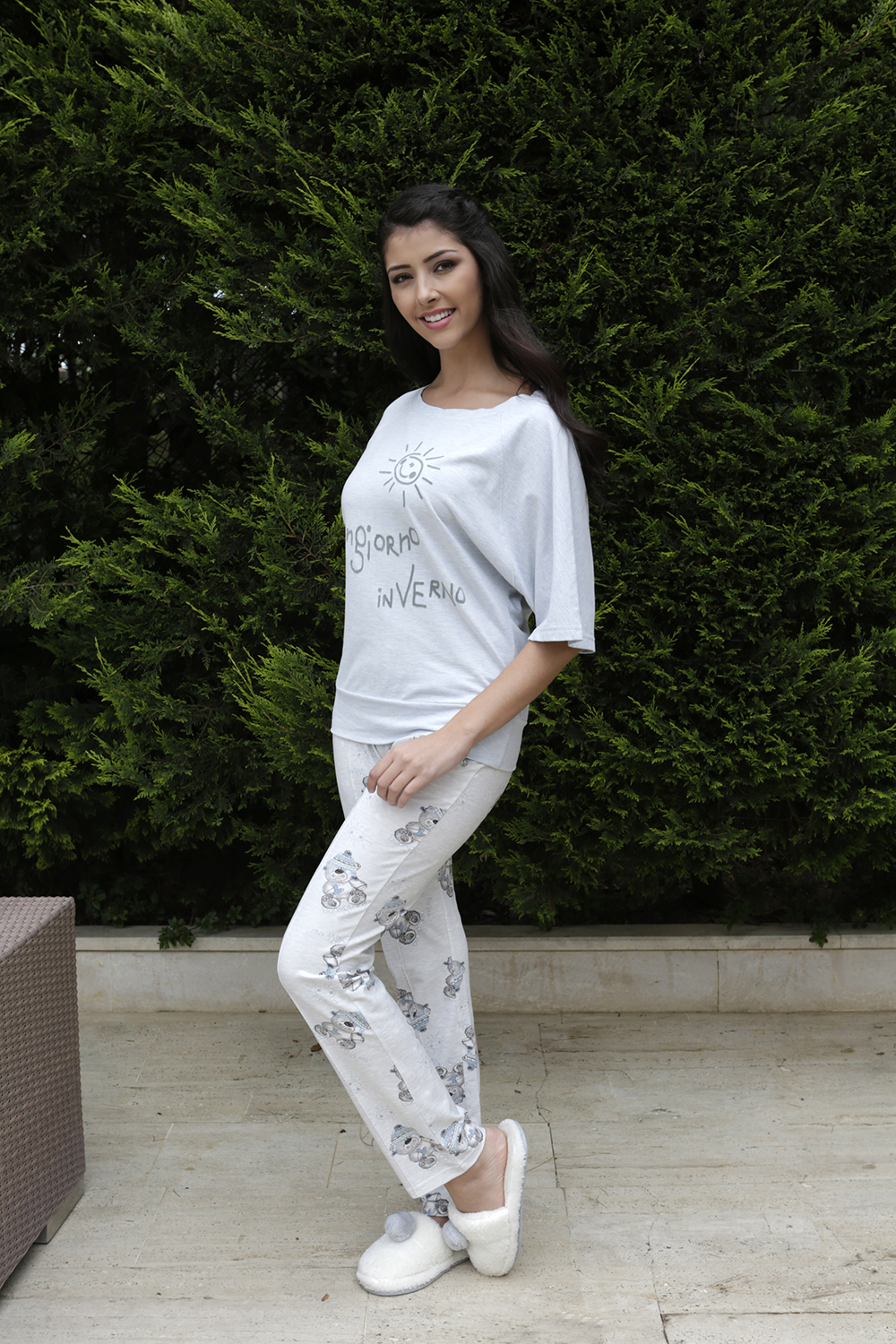 Hays Buongio Penye Kadın 2li Uzun Pijama Takımı