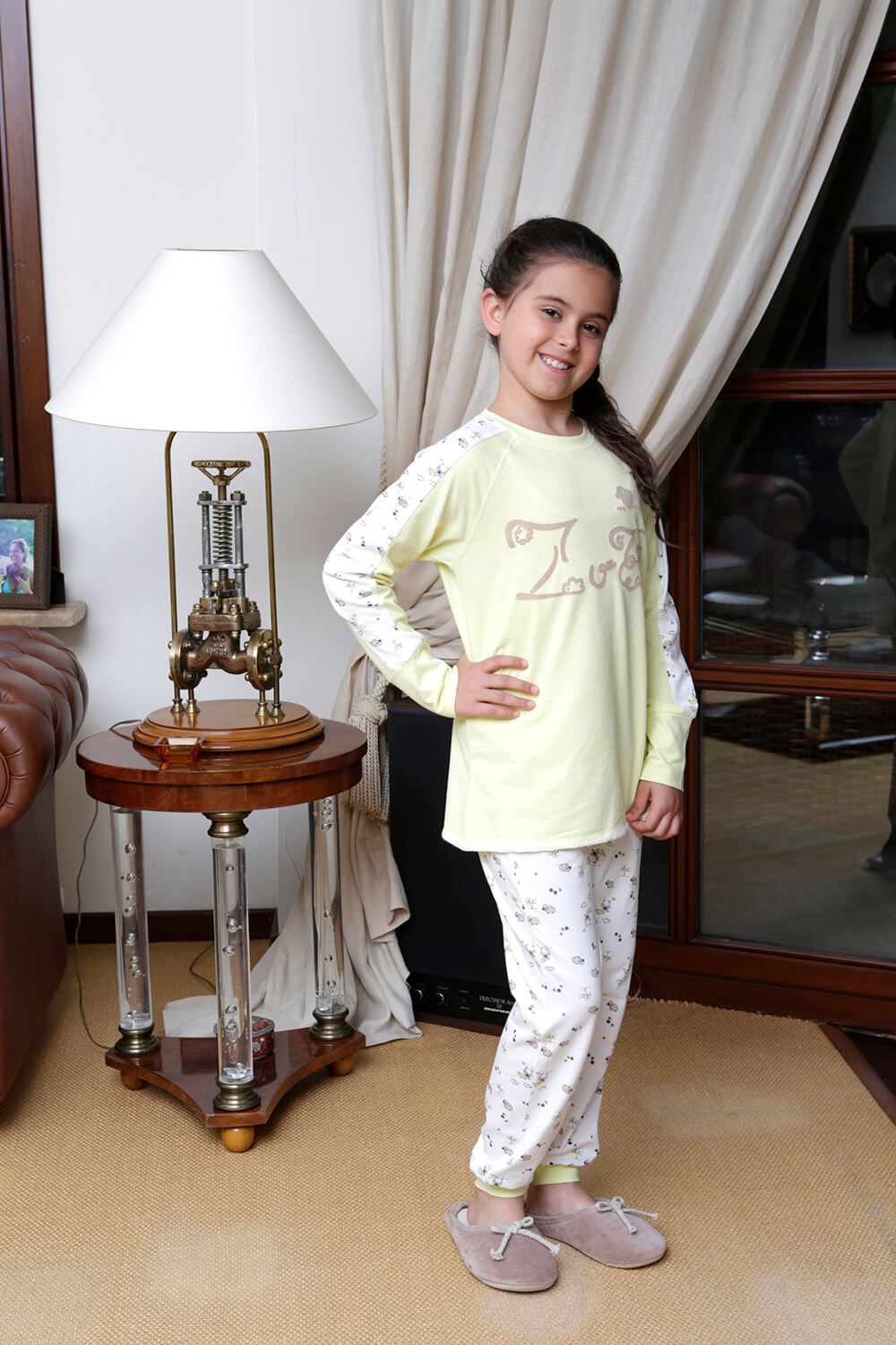 Hays Kids Kız Çocuk Zuzu Baskılı 2li Uzun Pijama Takımı