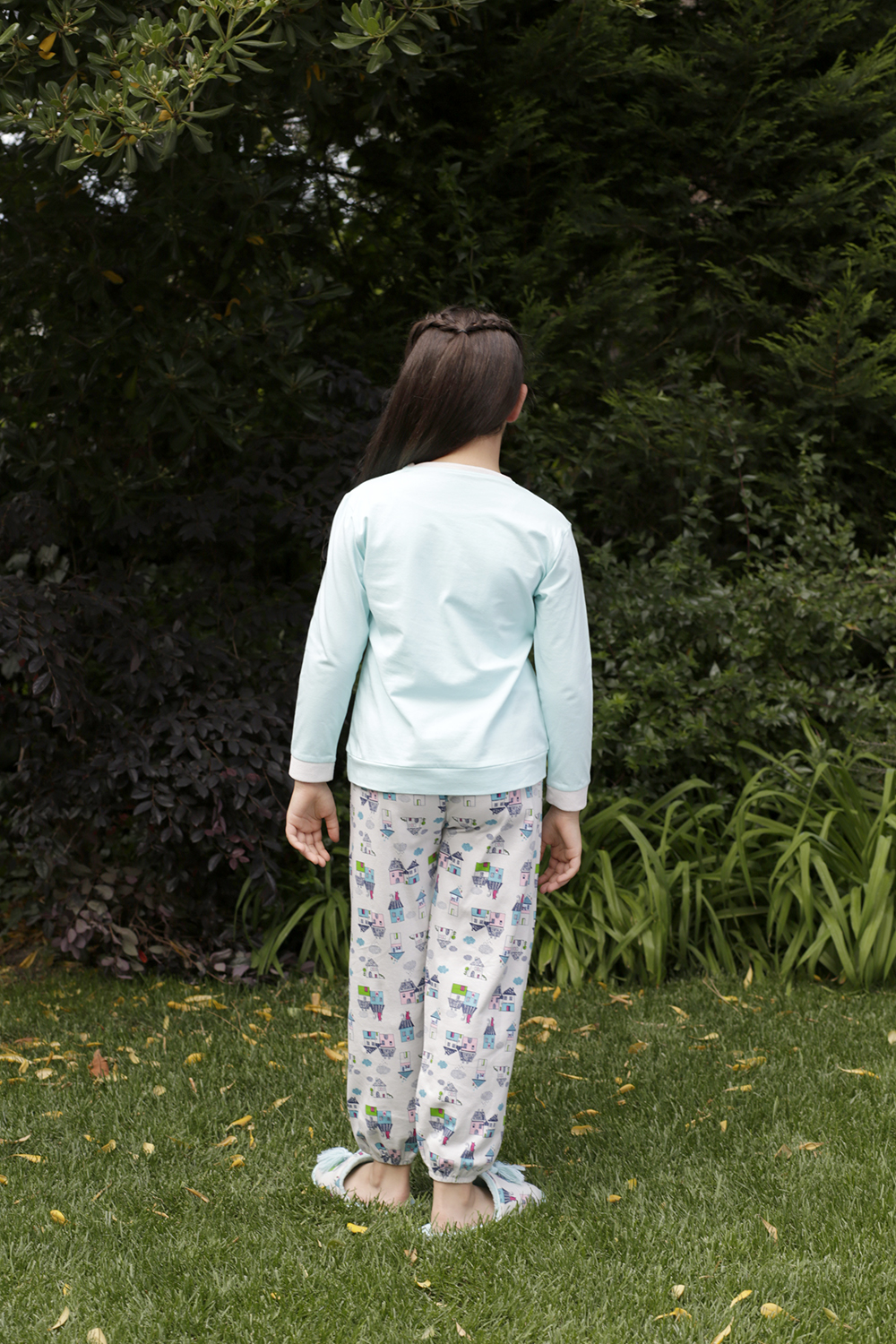 Hays Evia Penye Kız Çocuk 2li Uzun Pijama Takımı