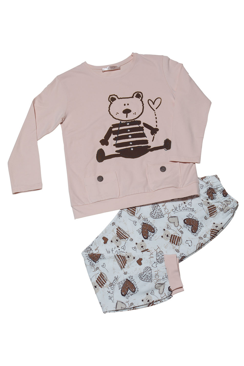 Hays Kids Kız Çocuk 2li Pijama Takımı