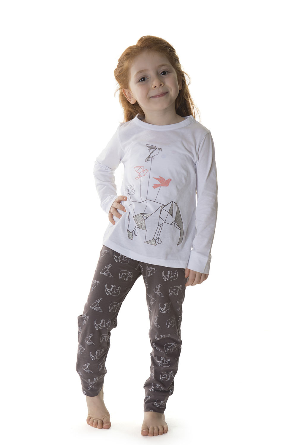 Kids Kız Çocuk Penye 2li Pijama Takımı