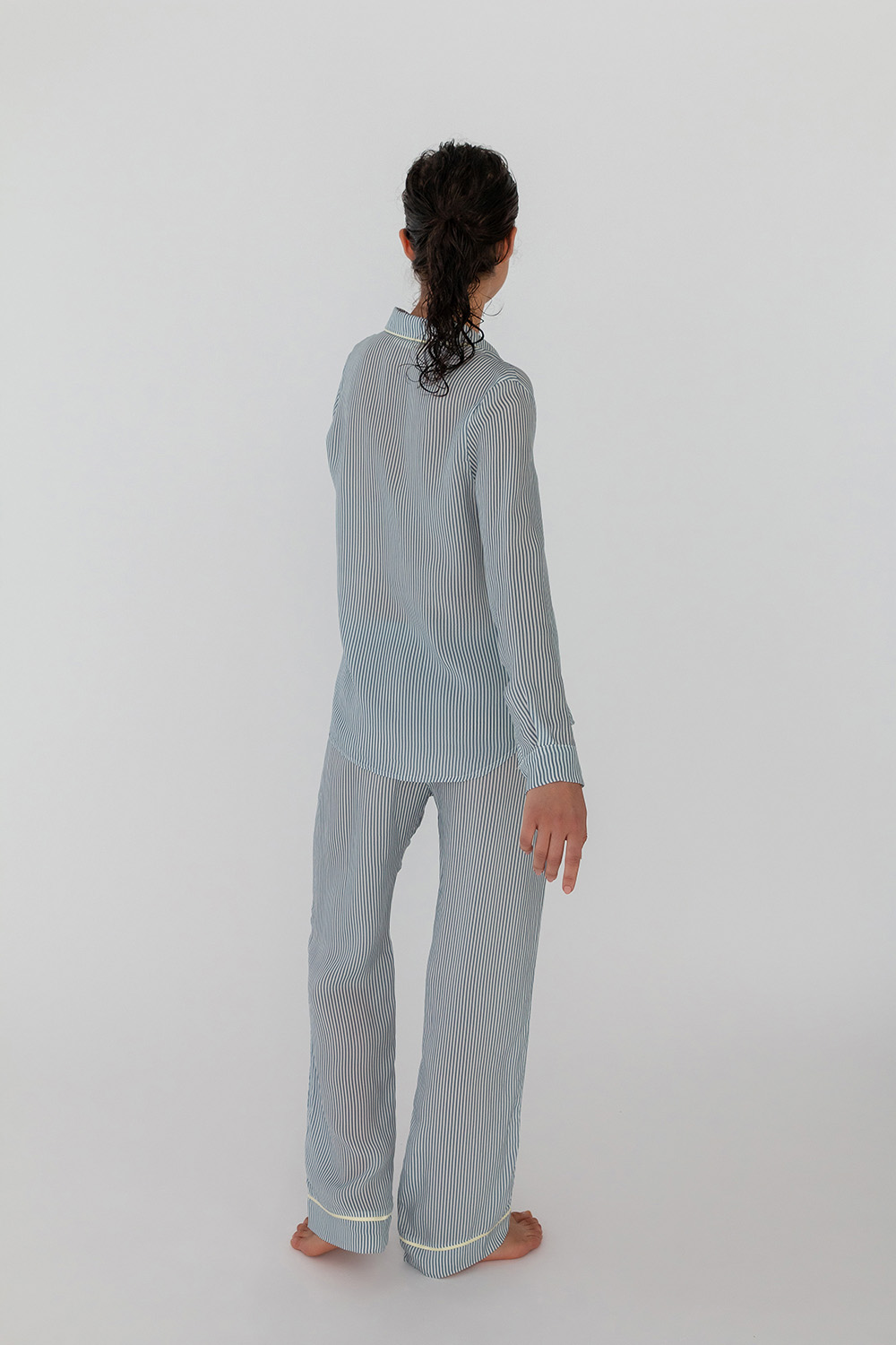 Kadın Gömlek Model Uzun Kollu Cupro Üst