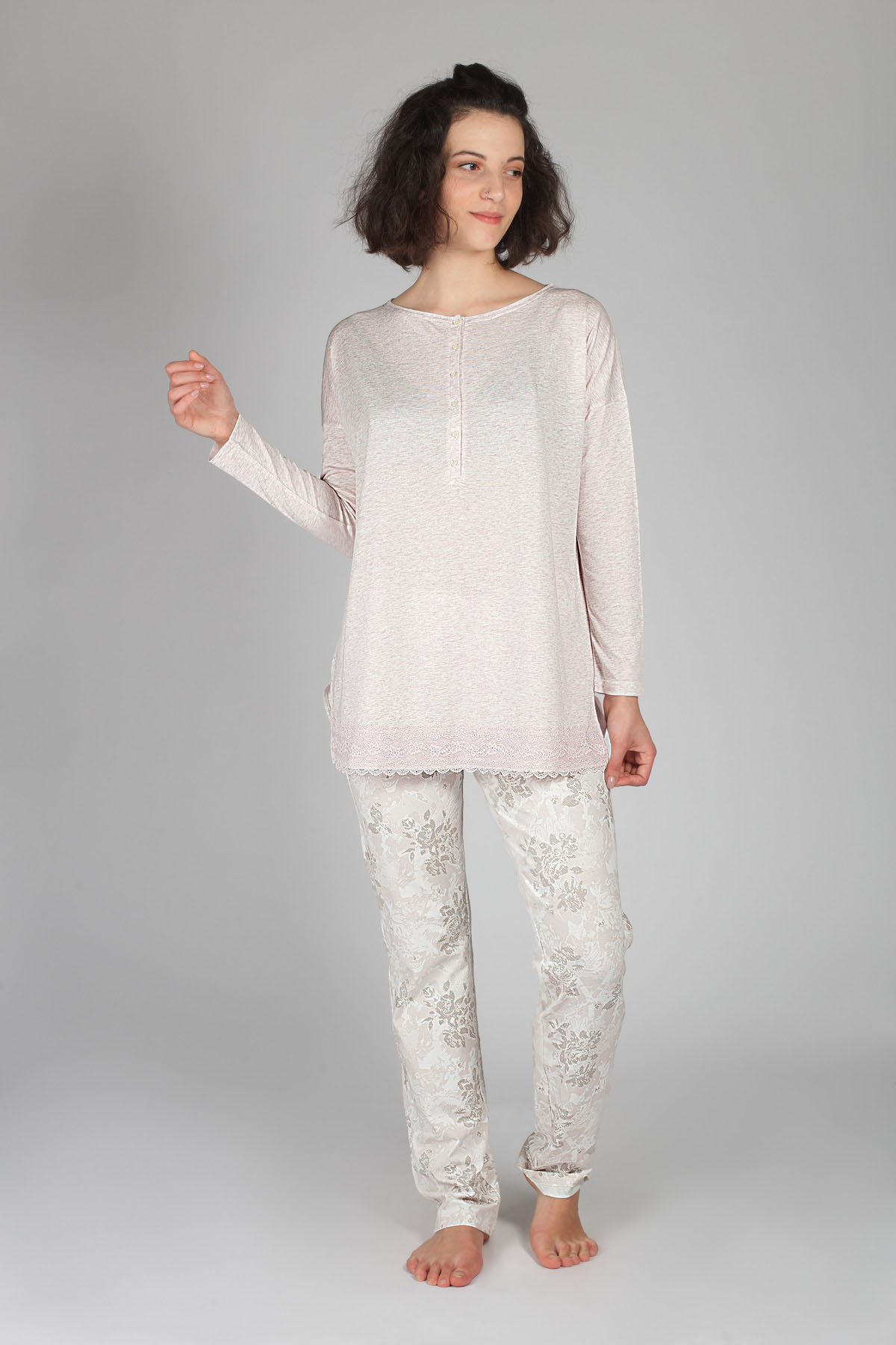 Hays Kadın Önden Düğmeli Pijama Takımı