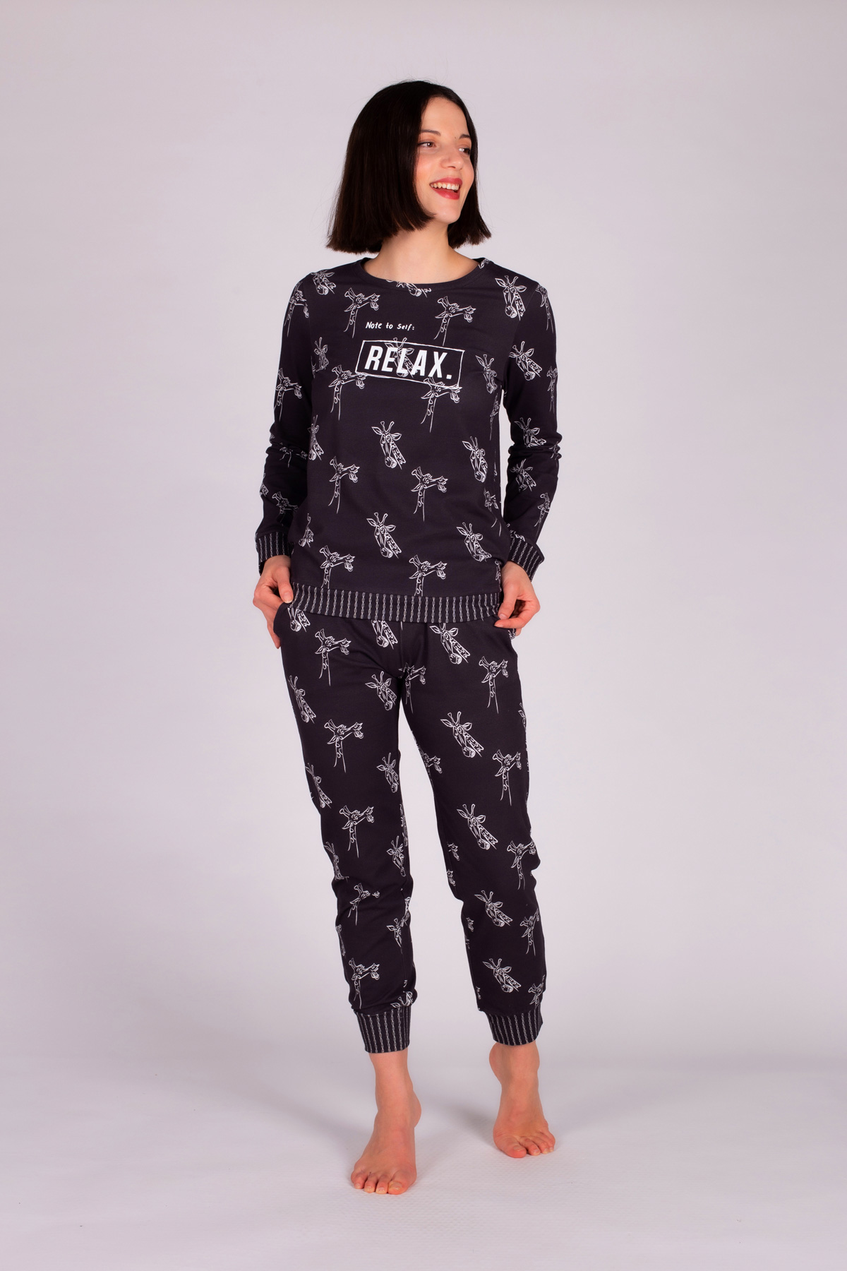 Kadın Pamuklu  Pijama  Takımı