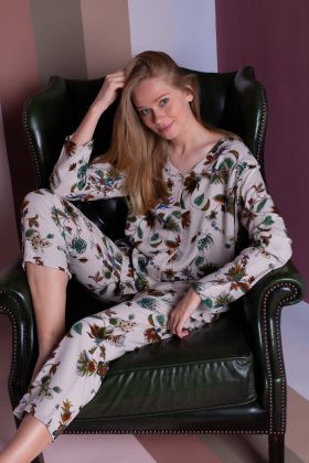 Kadın Vegan Büyük Beden Pijama Takımı
