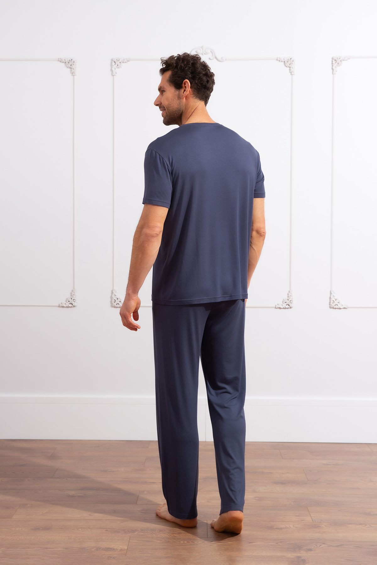 Erkek Uzun Modal Ev Giyim Takım
