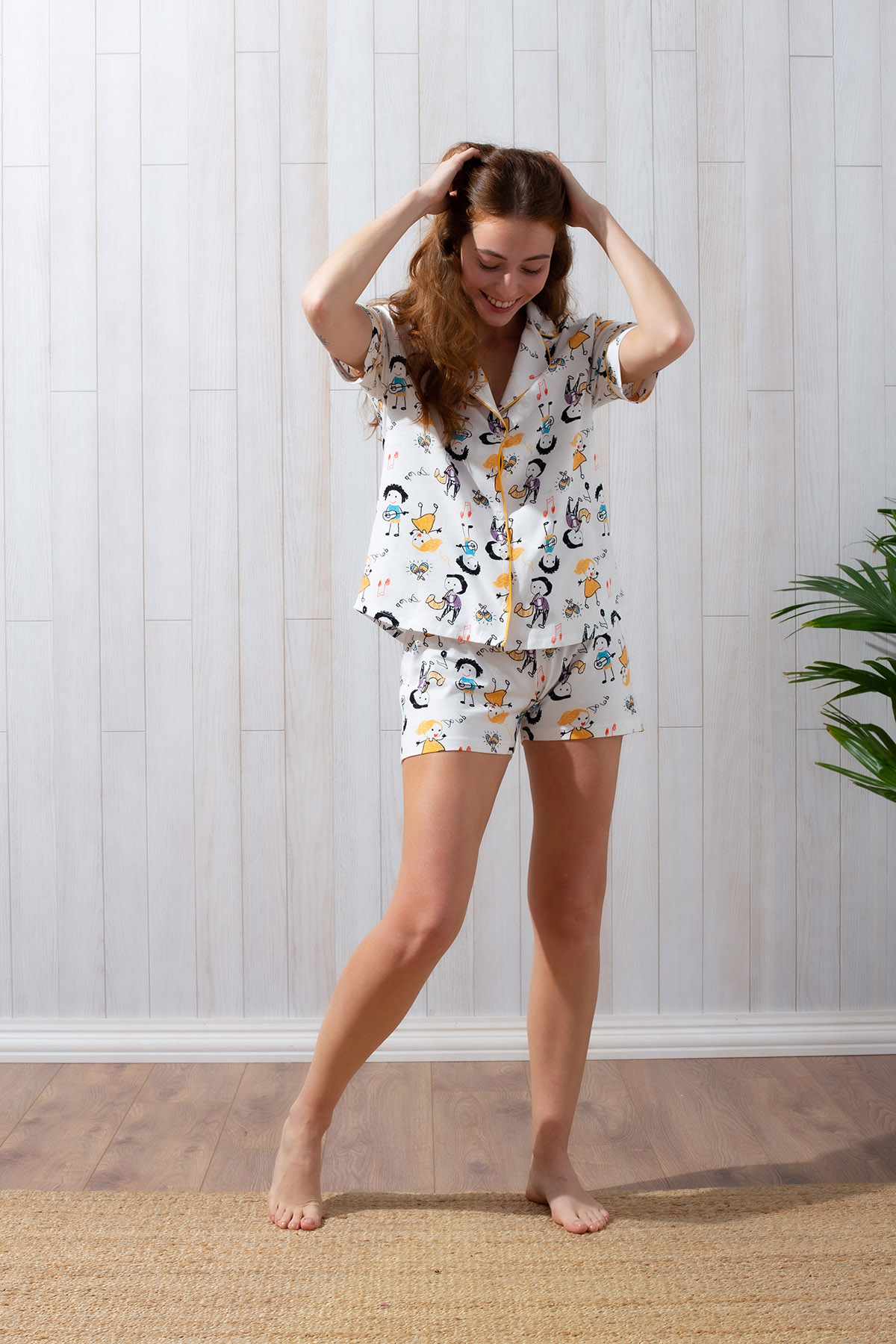 Kadın Şortlu Pijama Takımı