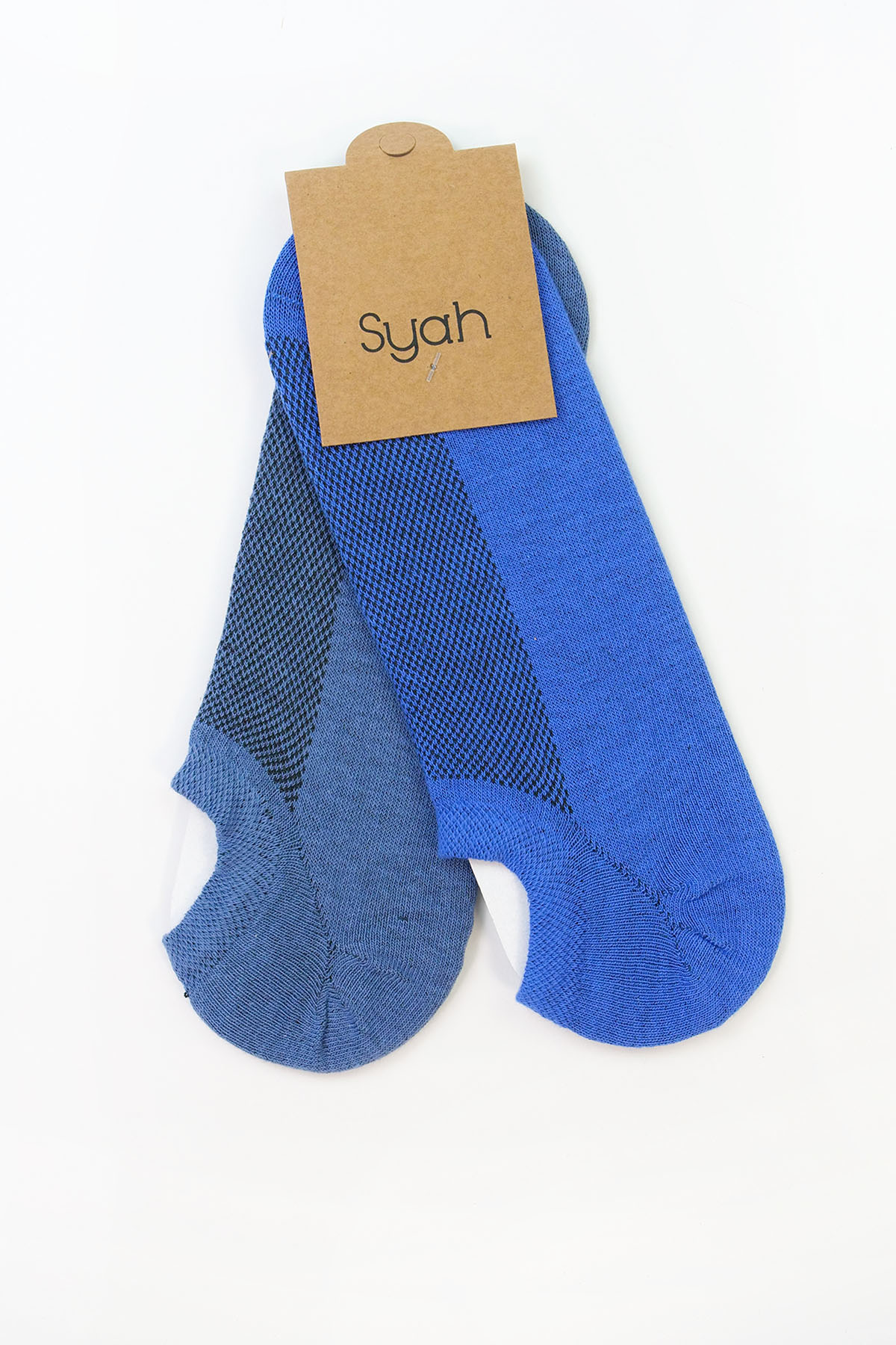 Erkek 2’Li Pamuk Patik Çorap Mavi-A.Mavi