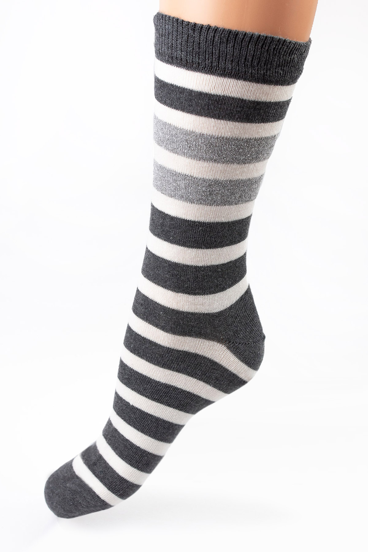 Kadin 2´li Pamuk Nokta Desen Soket Çorap