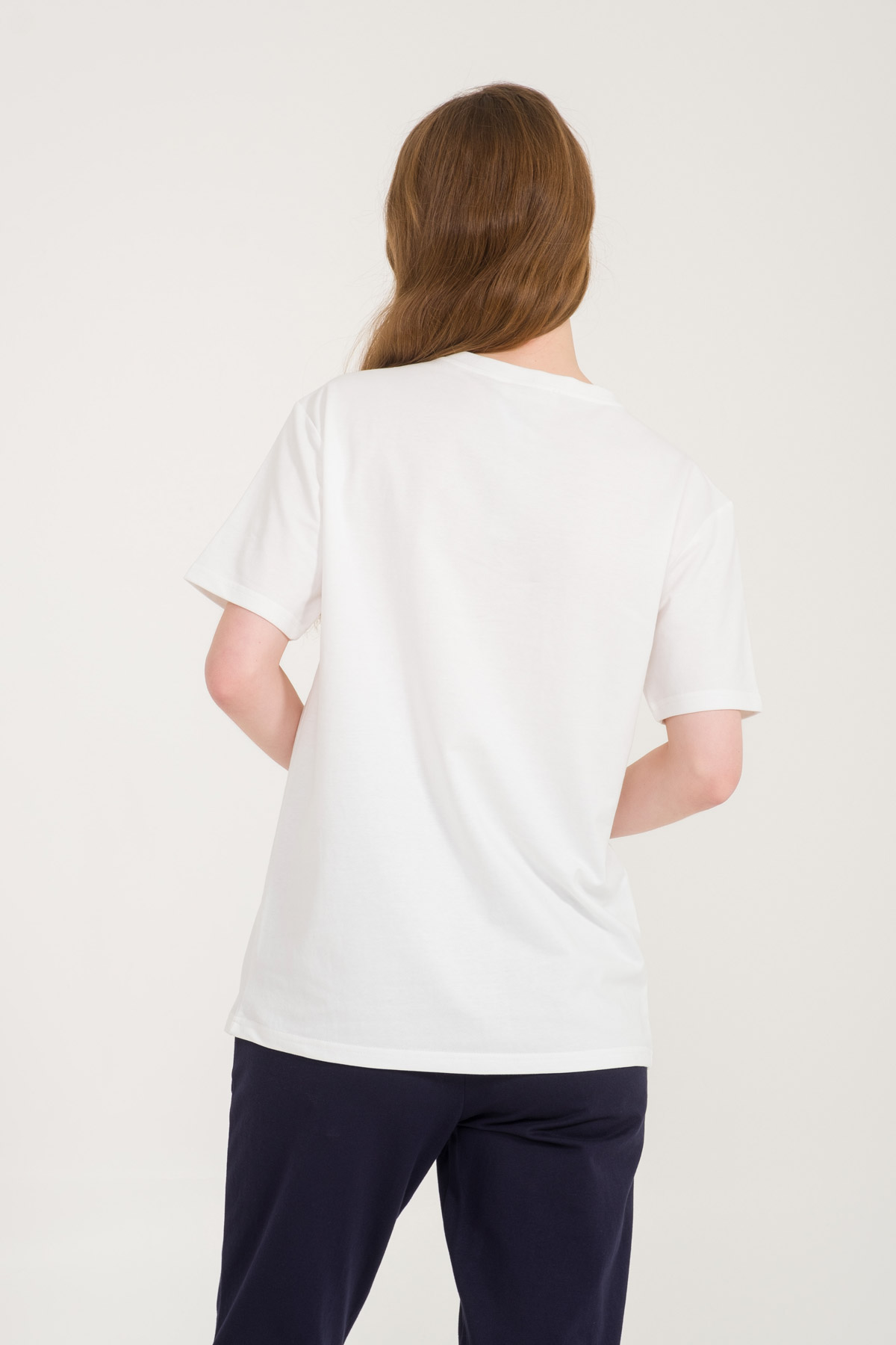 Kadın Pamuk Kısa Kollu T-shirt