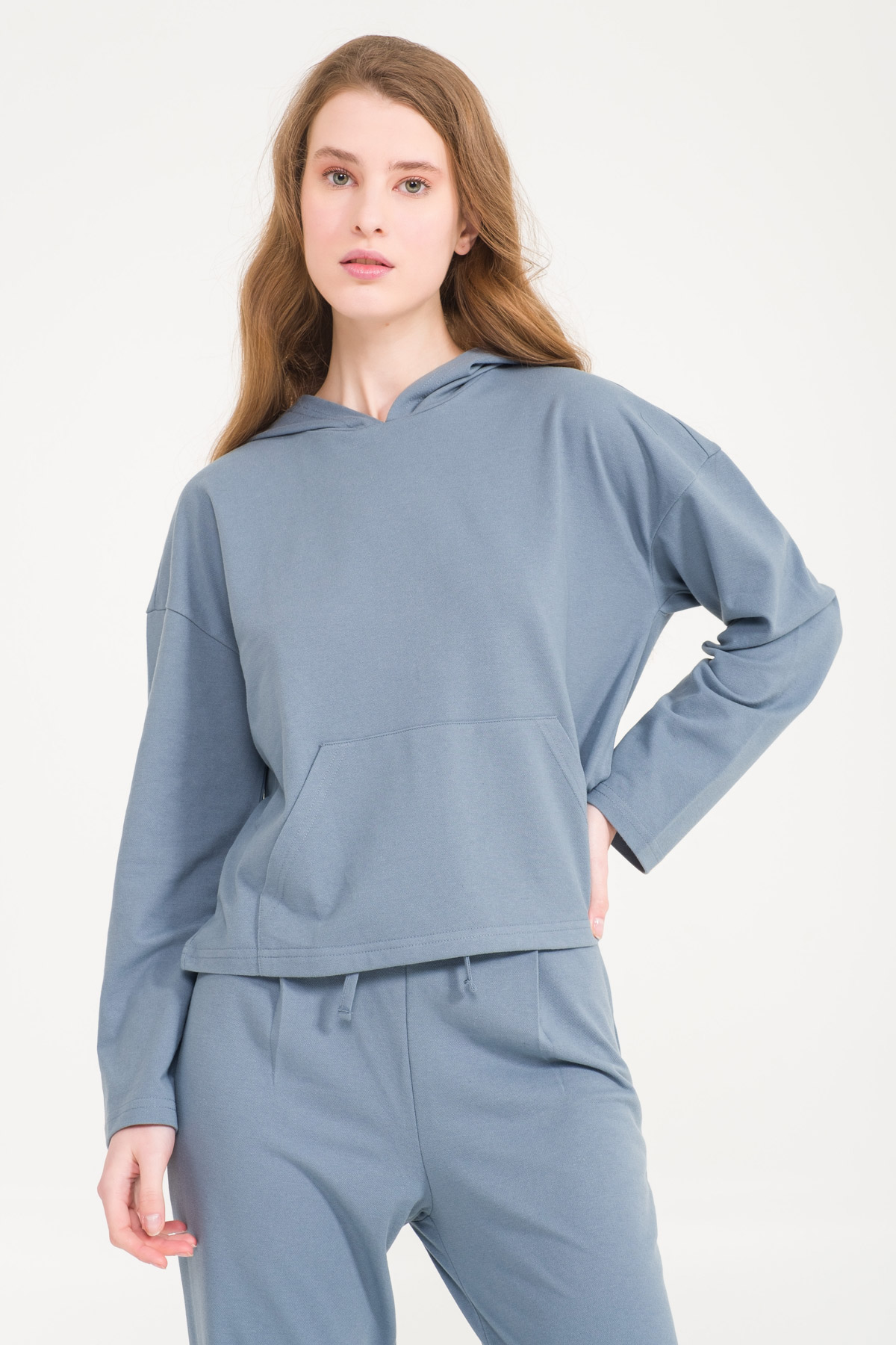 Kadın Lacoste Kapşonlu Sweatshirt
