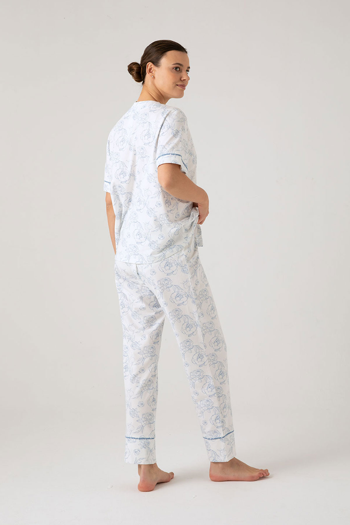Kadın Büyük Beden Kısa Midi Pijama Altı