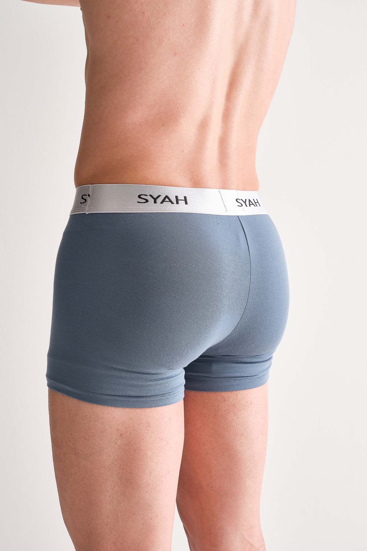 Modal Gri Lastikli Erkek Boxershort