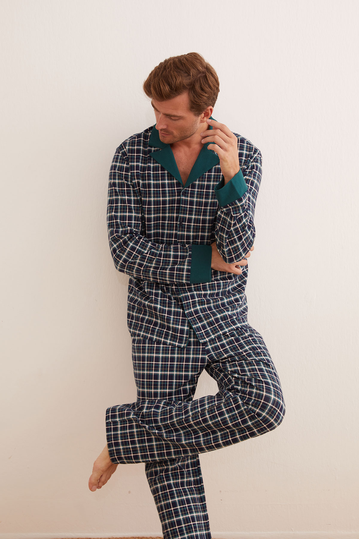 Erkek Pamuklu Cepli Uzun Pijama Altı