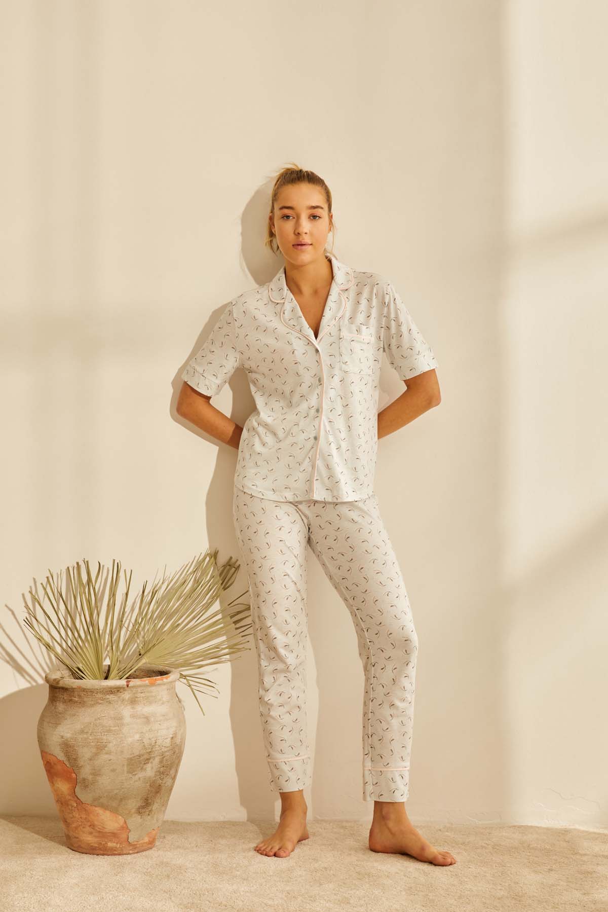 Kadın Pijama Alt Midi