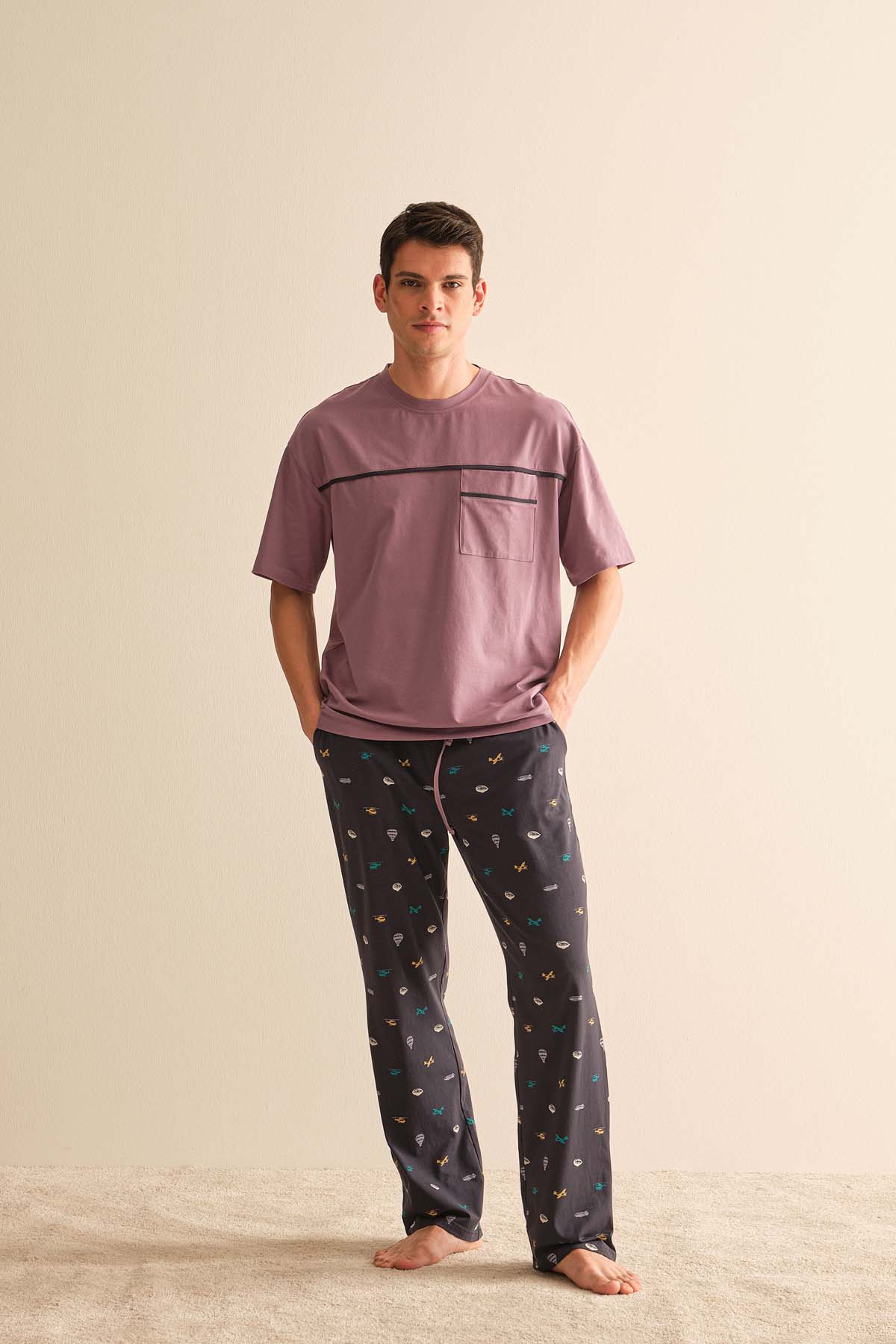 Erkek Pijama Alt Uzun