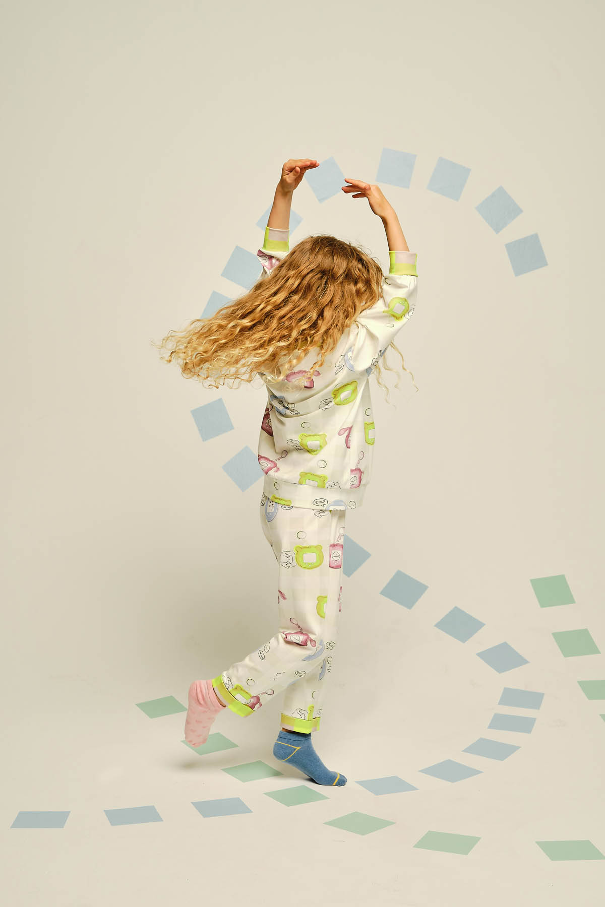 Kız Çocuk Pamuklu Uzun Kollu Pijama Takımı