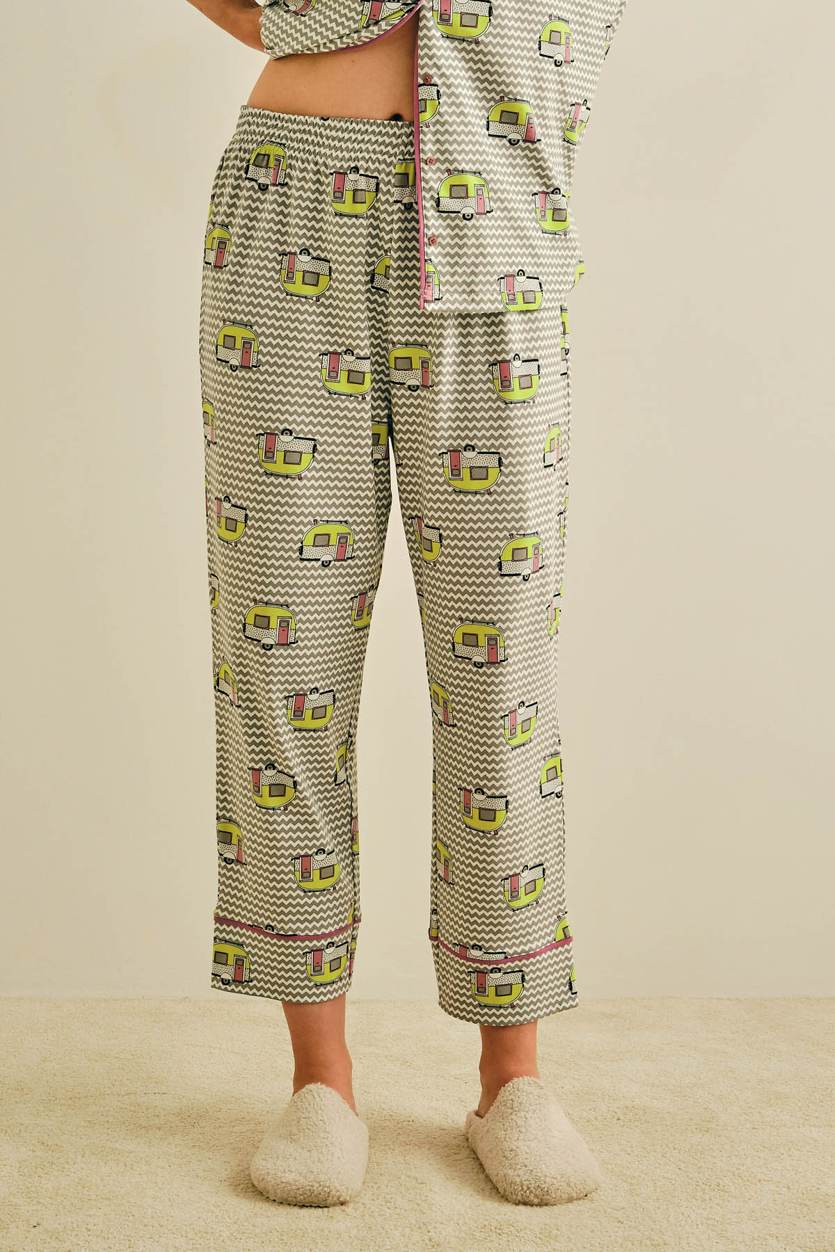 Kadın Büyük Beden Uzun Pijama Altı
