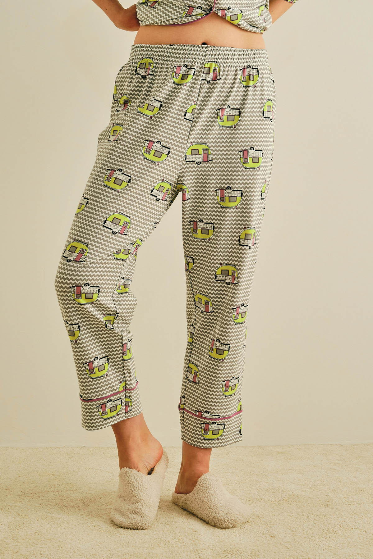 Kadın Büyük Beden Uzun Pijama Altı