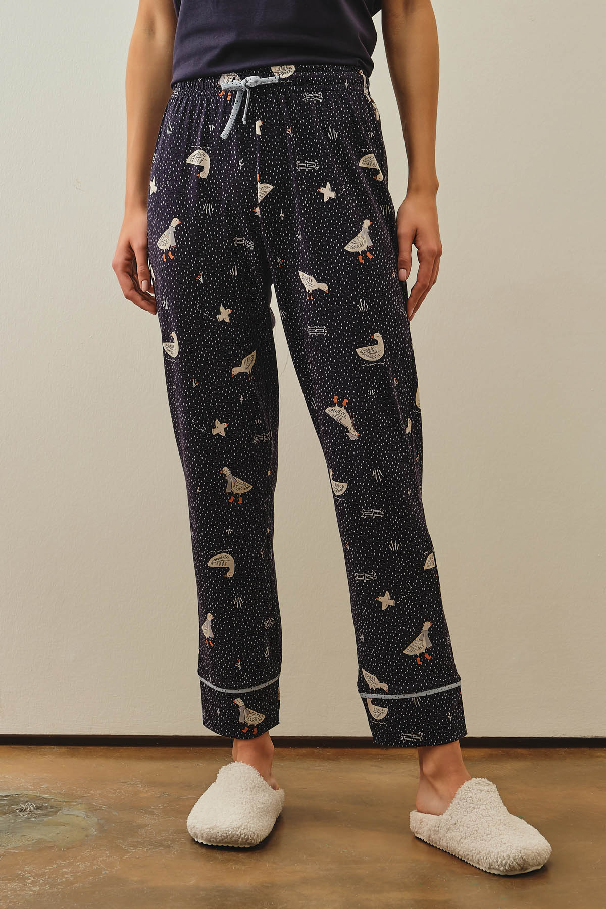 Kadın Pamuklu Uzun Pijama Altı