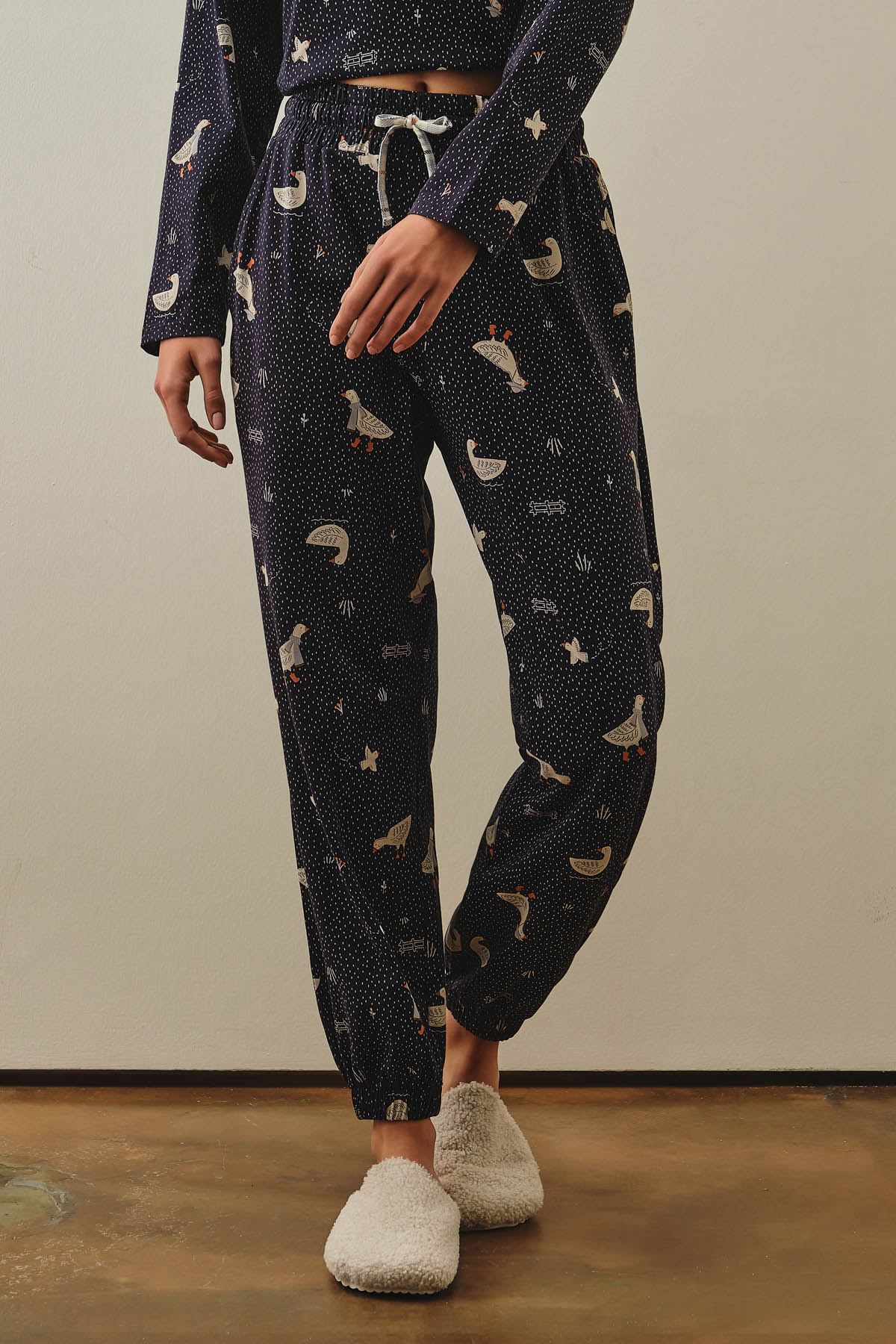 Kadın Pamuklu Uzun Pijama Altı
