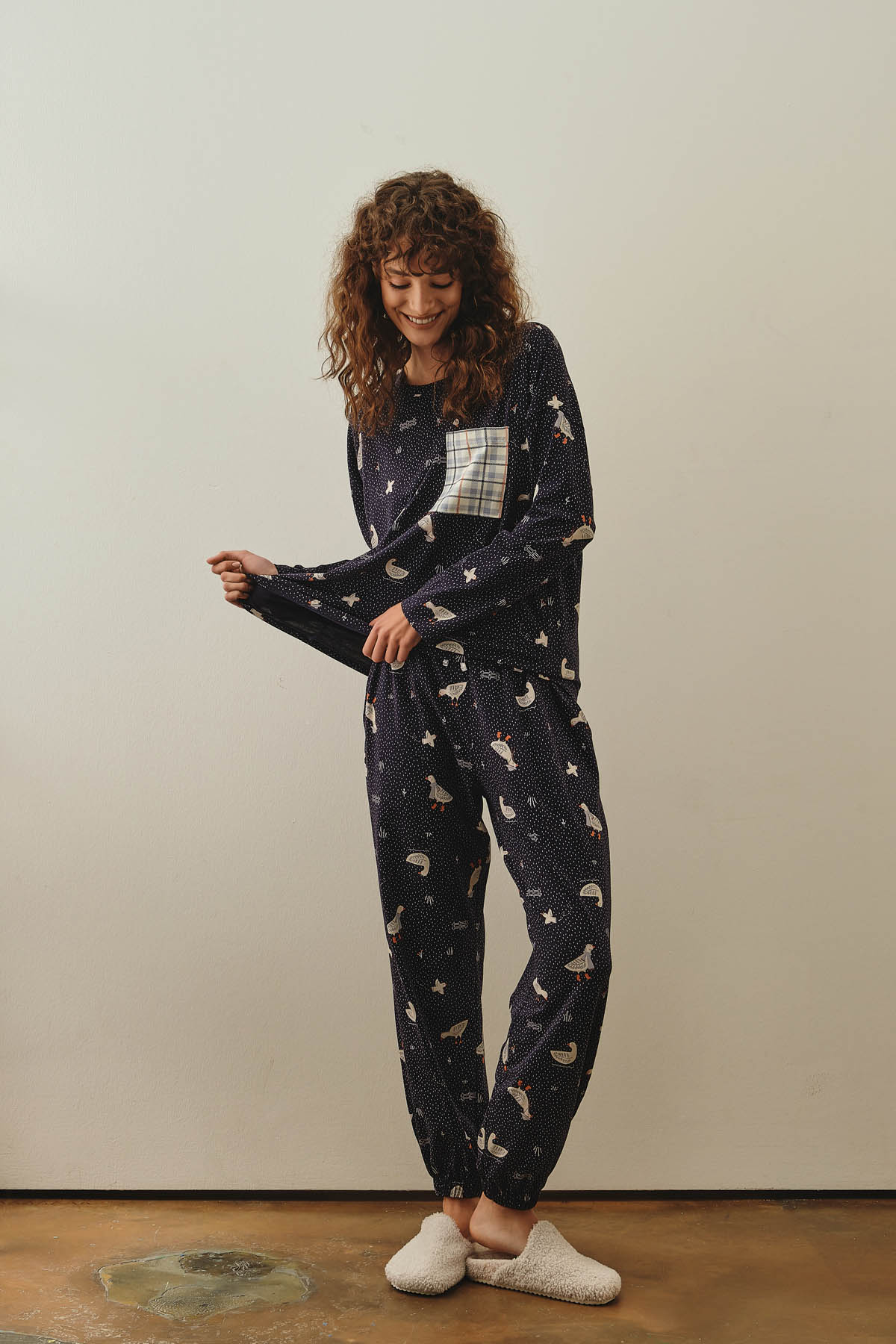 Kadın Pamuklu Uzun Pijama Altı