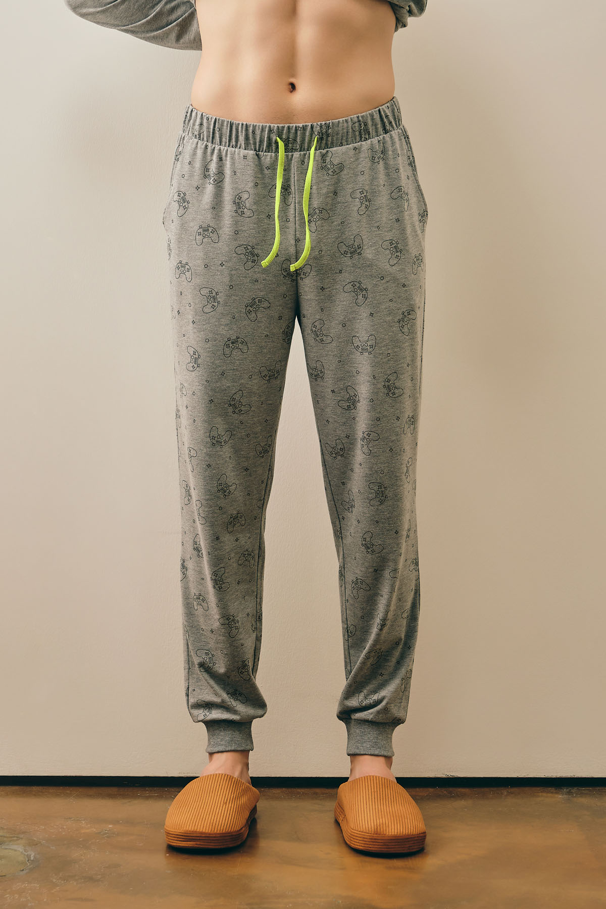 Erkek Pamuklu Uzun Pijama Altı