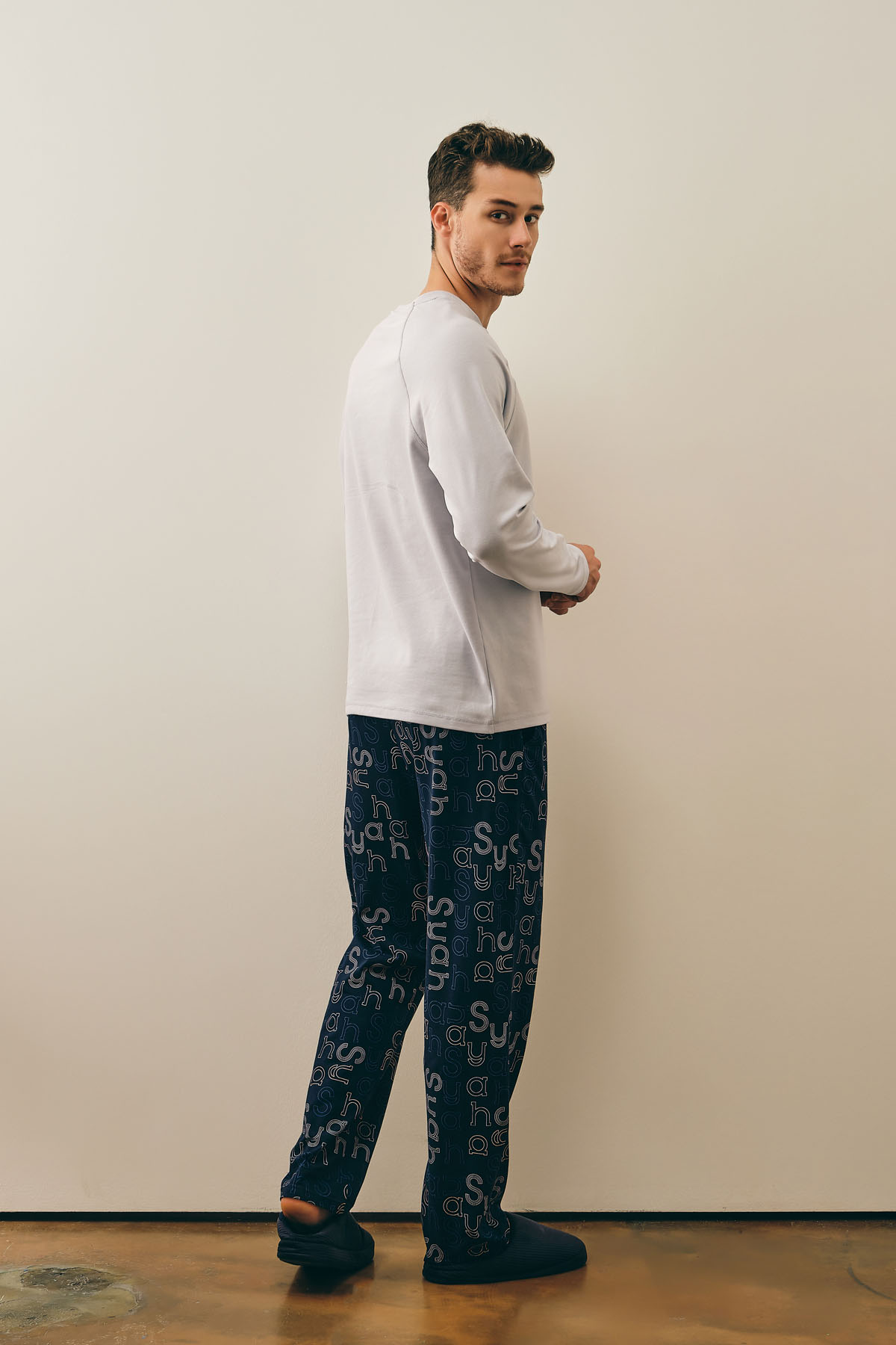 Erkek Pamuklu Uzun Pijama Altı