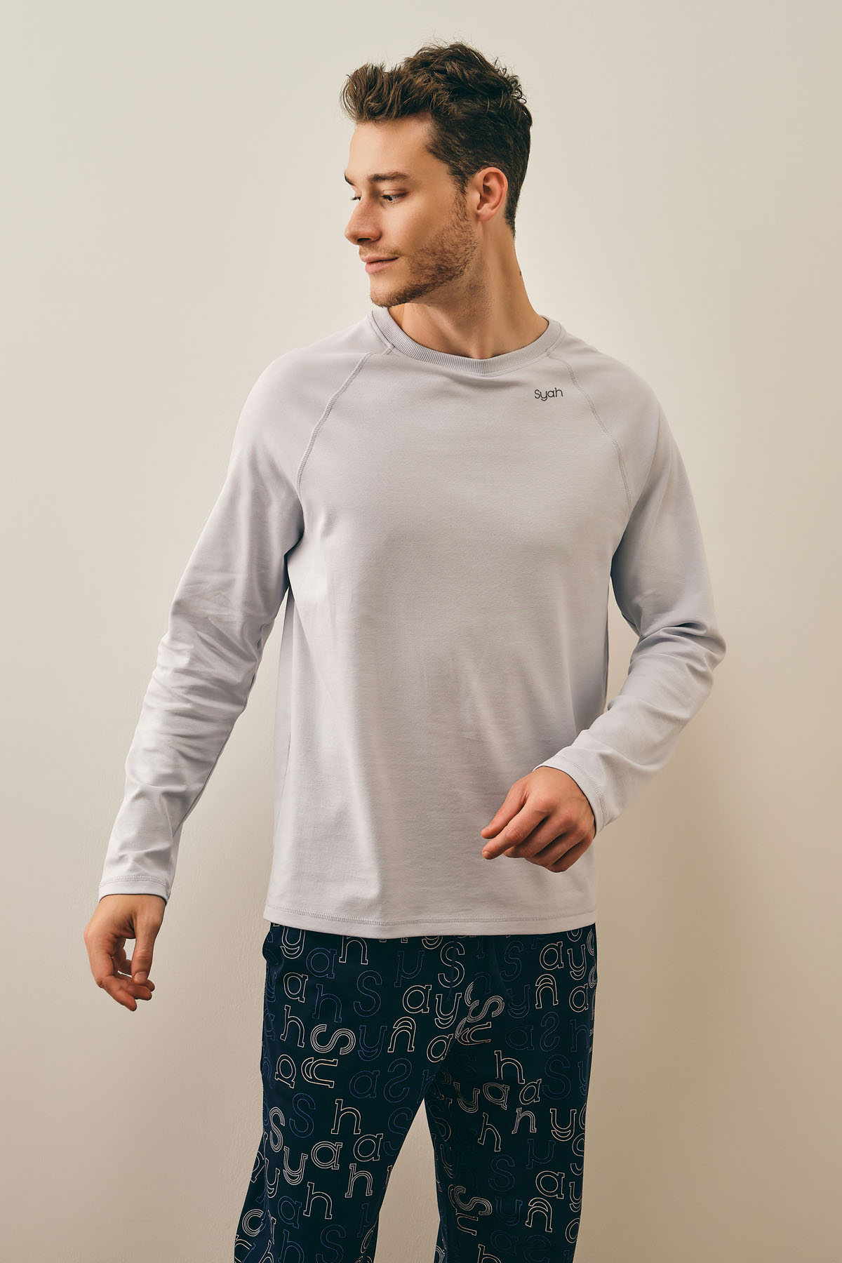 Erkek Pamuklu Düğmeli Pijama Üstü