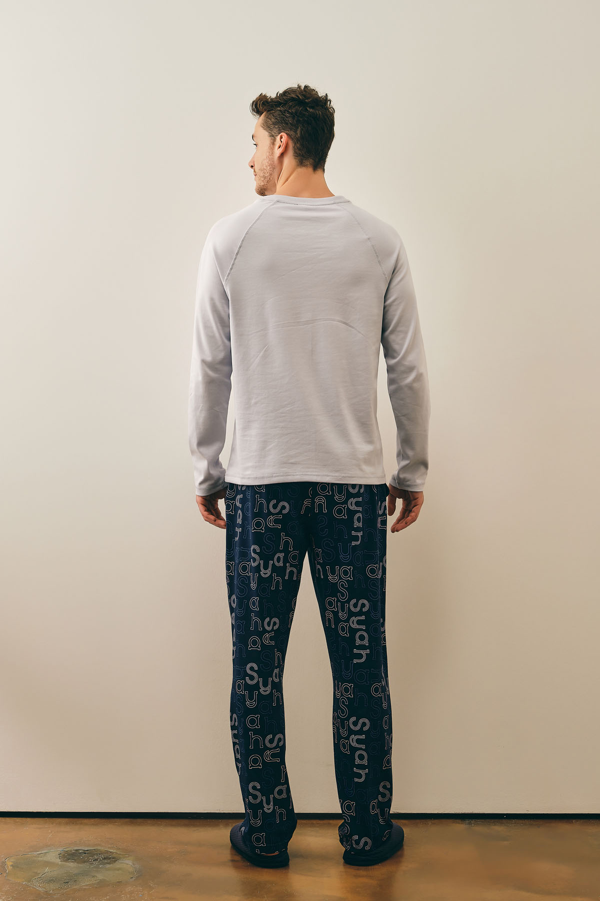 Erkek Pamuklu Düğmeli Pijama Üstü